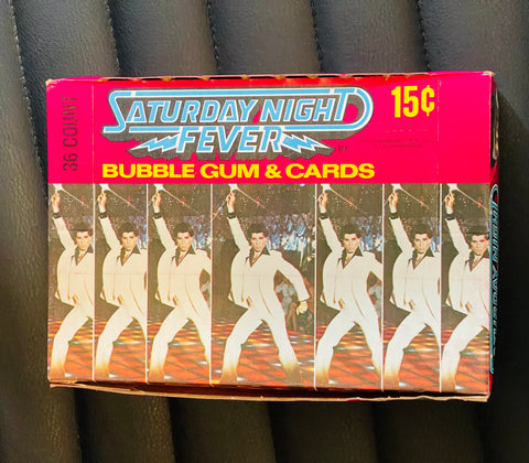 Saturday Night Fever movie cards rare 36 packs box 1977