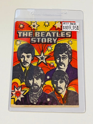 Beatles story cards rare pack 1977