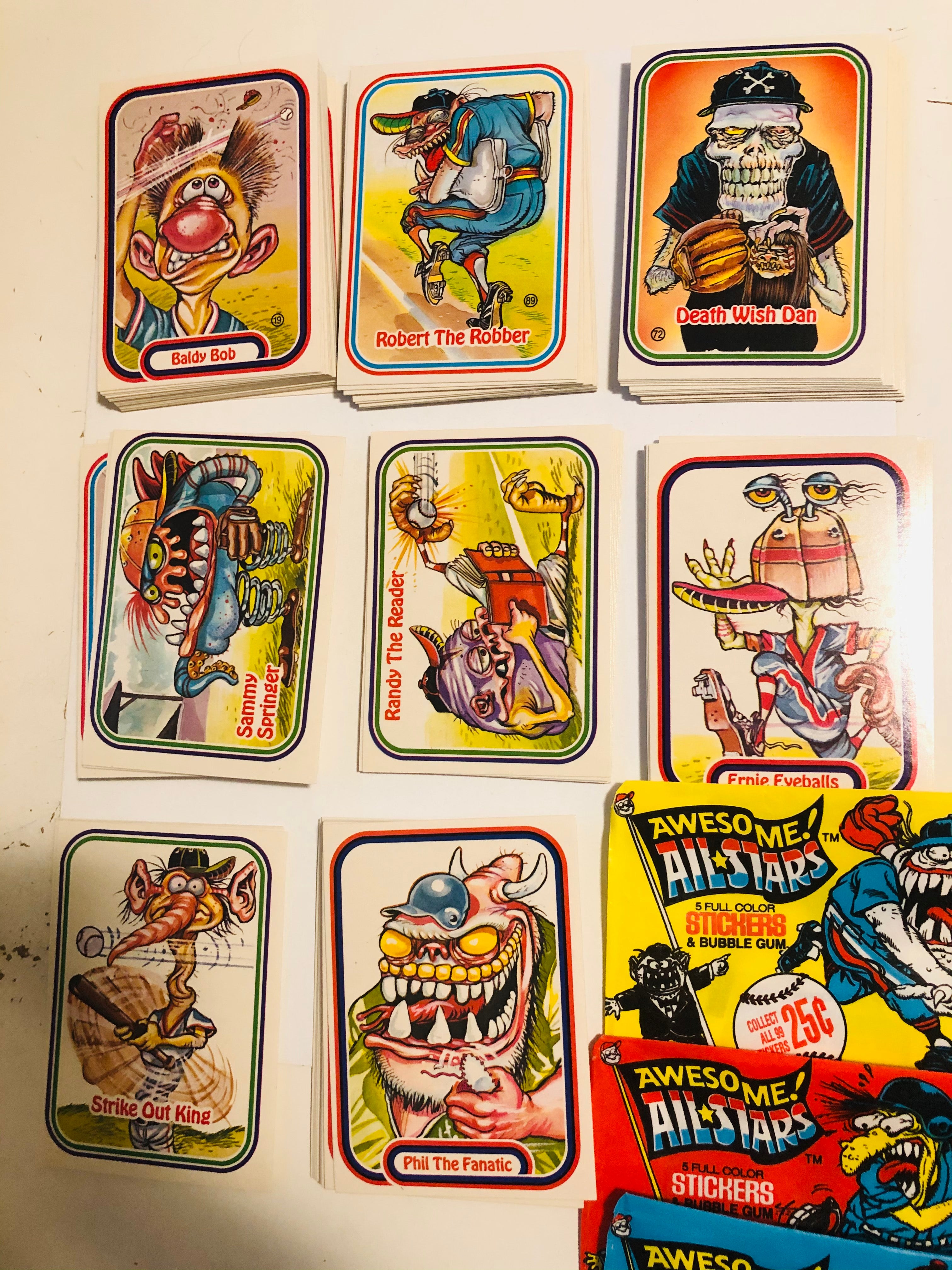Baseball Awesome All-Stars complete cards set 1988