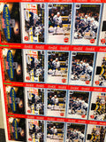 Toronto Maple Leafs Becker’s milk store rare uncut hockey cards sheet 1990s