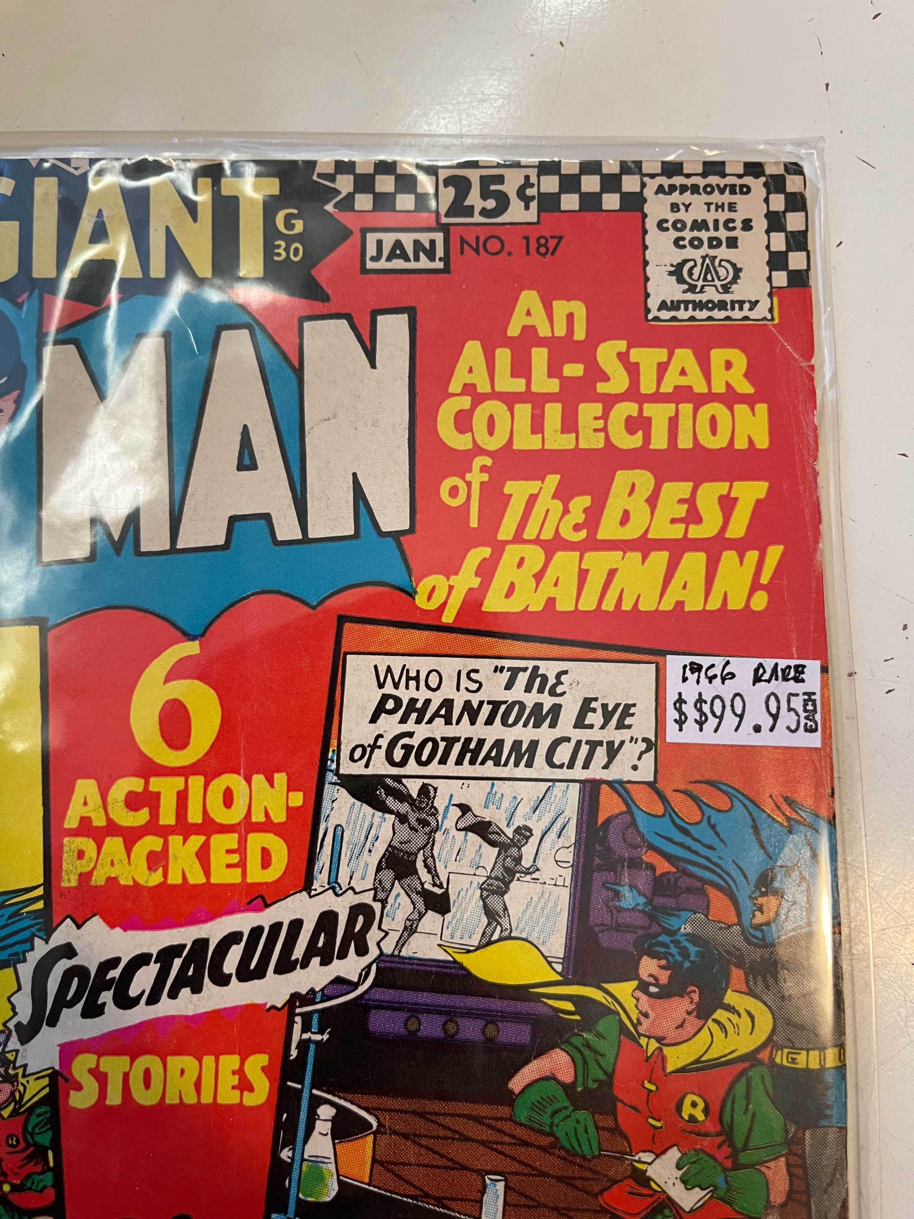 Batman #187 Giant size vintage comic book 1960s
