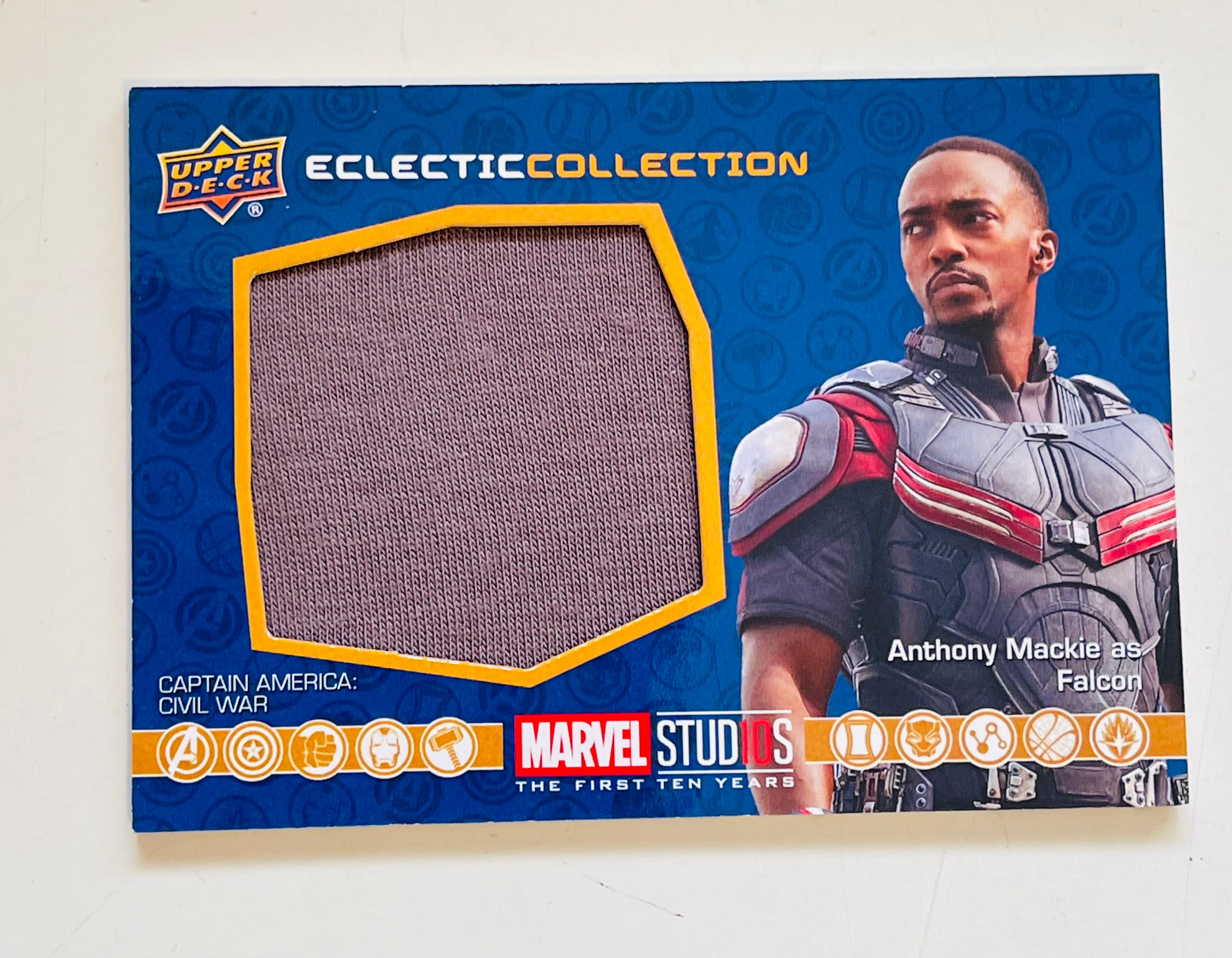 Marvel movie Falcon Anthony Mackie memorabilia insert card