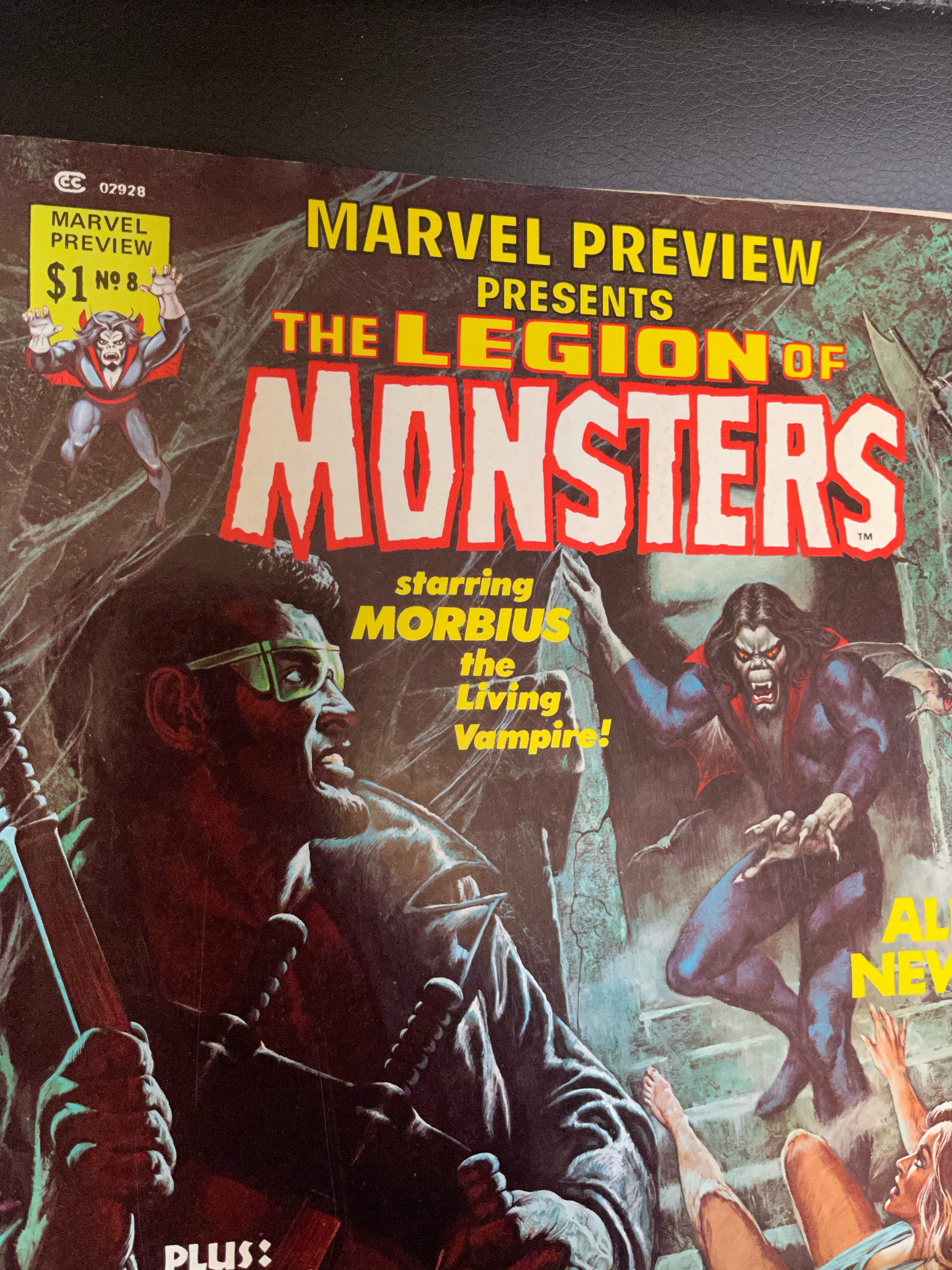 Marvel presents Legion of Monsters (Morbius) comic magazine 1976