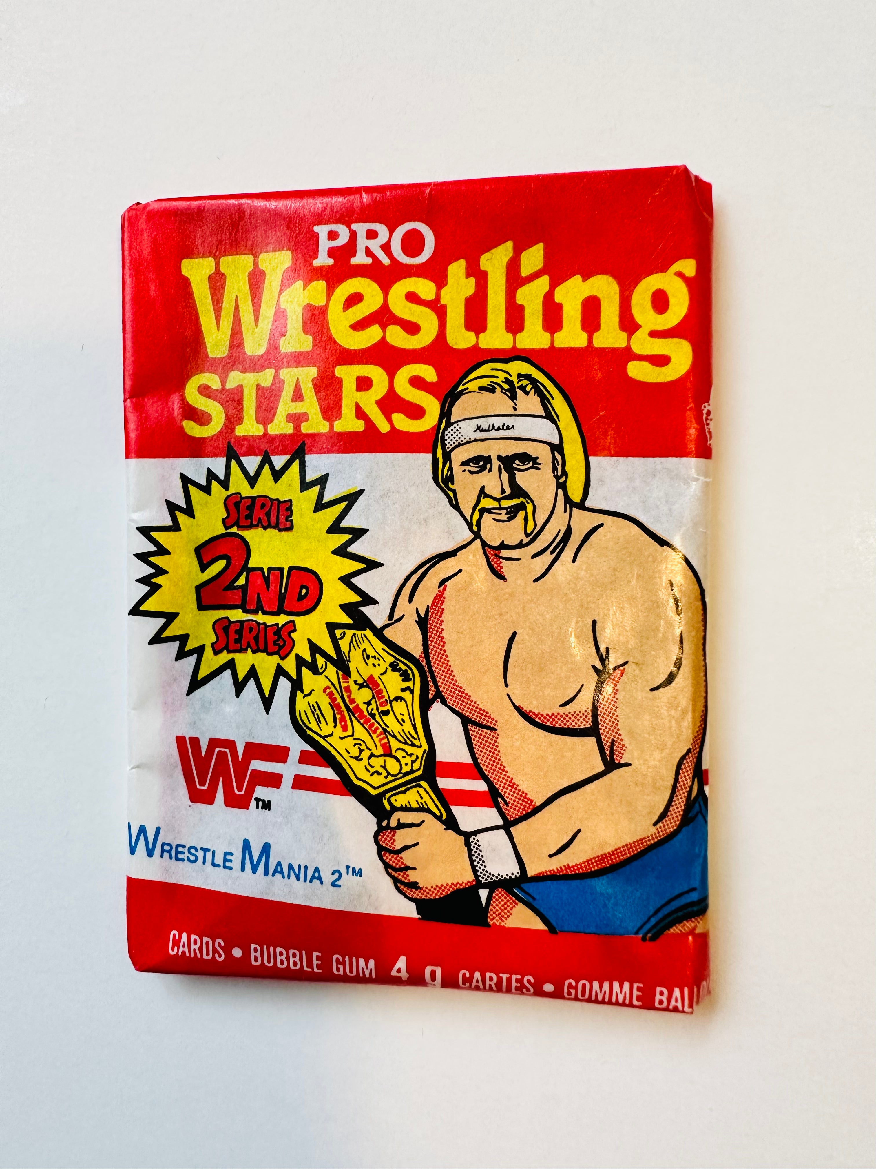 Wrestling Opc Canadian rare series 2 sealed cards pack 1985