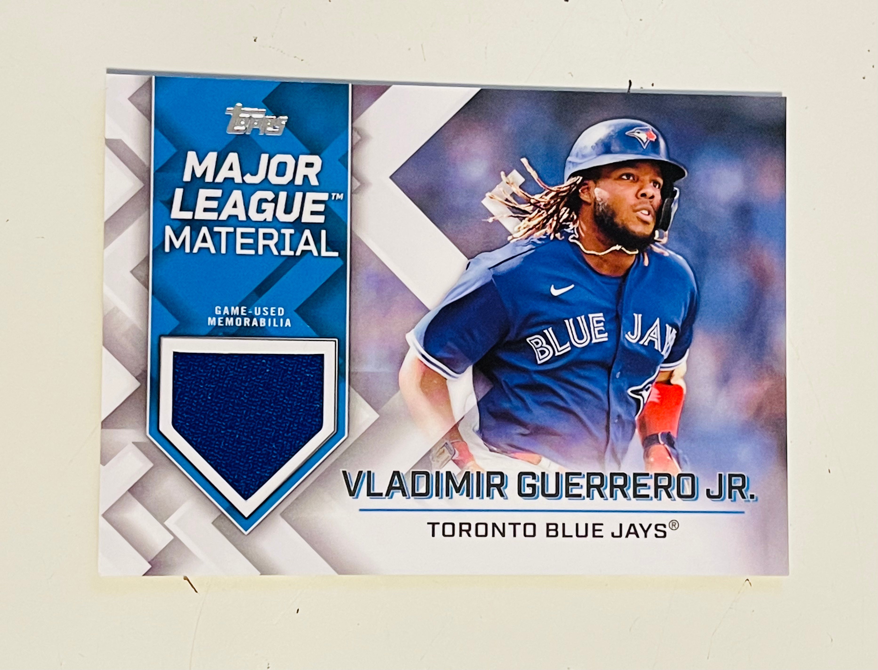 Vladimir Guerrero jr baseball memorabilia insert card