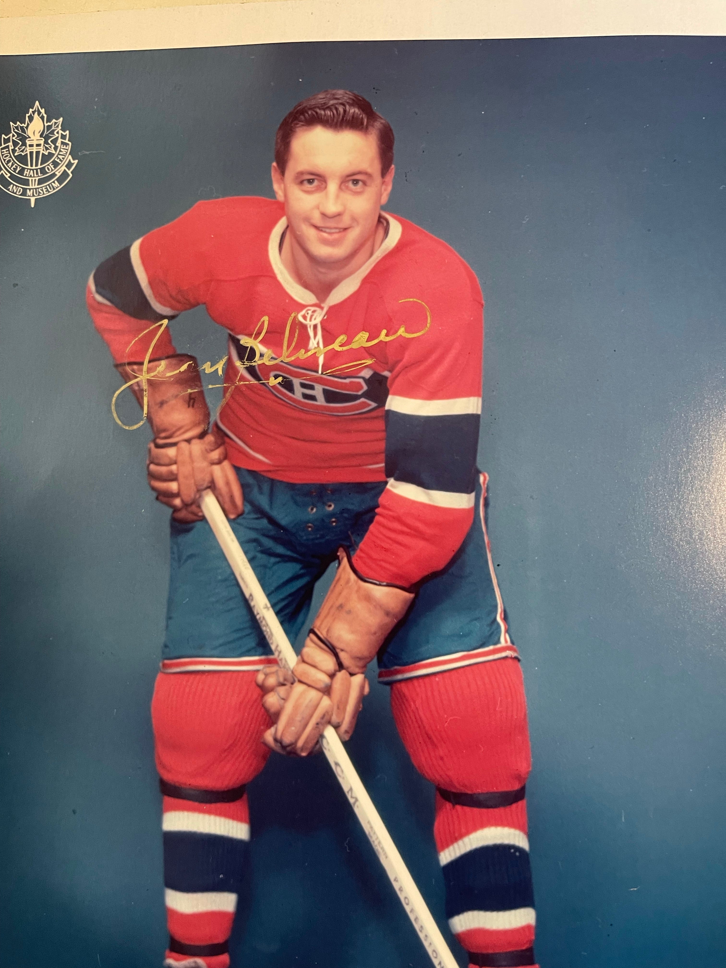 Montreal Canadiens Jean Beliveau signed in person 8x10 autograph with COA