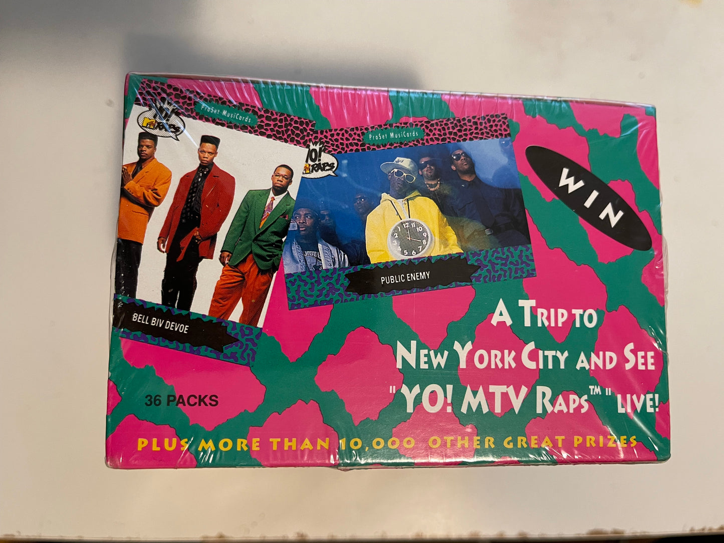 Yo MTV Rappers rare 36 card packs factory sealed box 1991