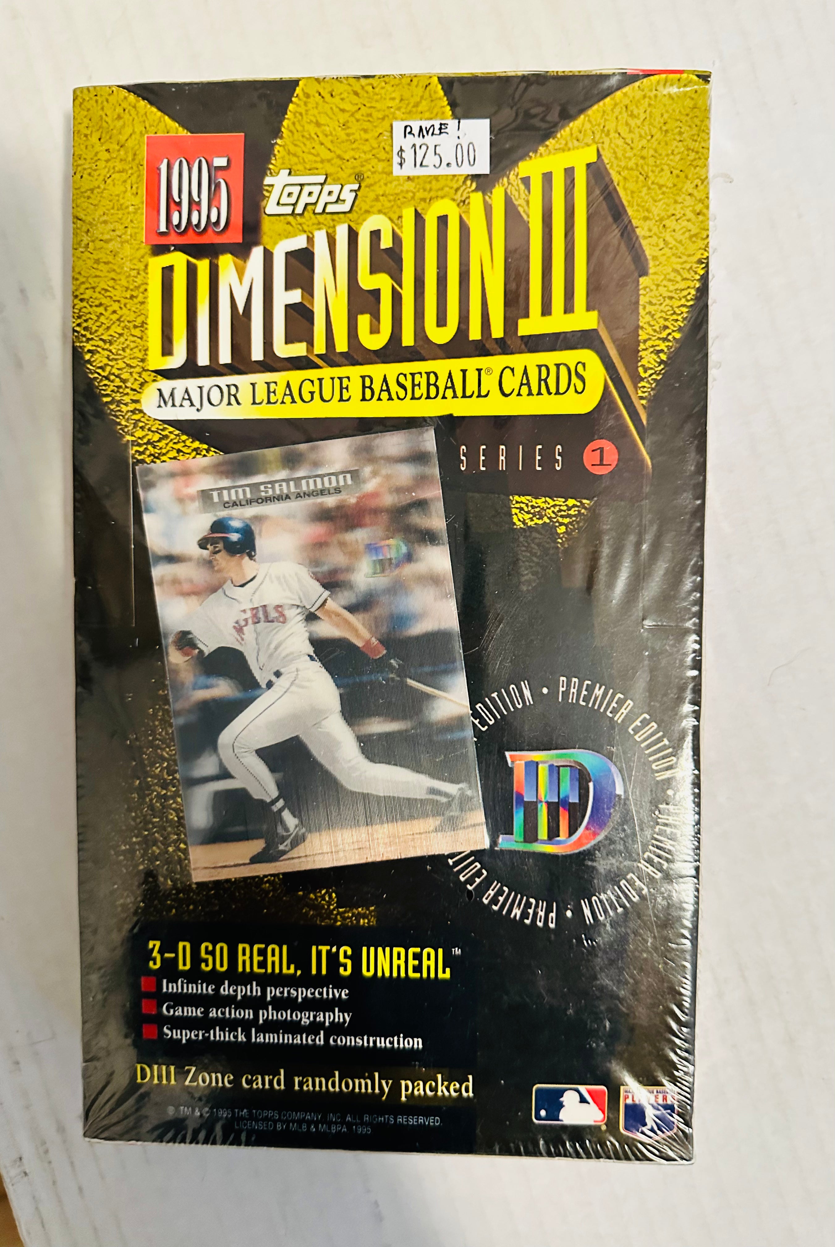 1995 Topps baseball Demension 3 rare 3D cards factory sealed box