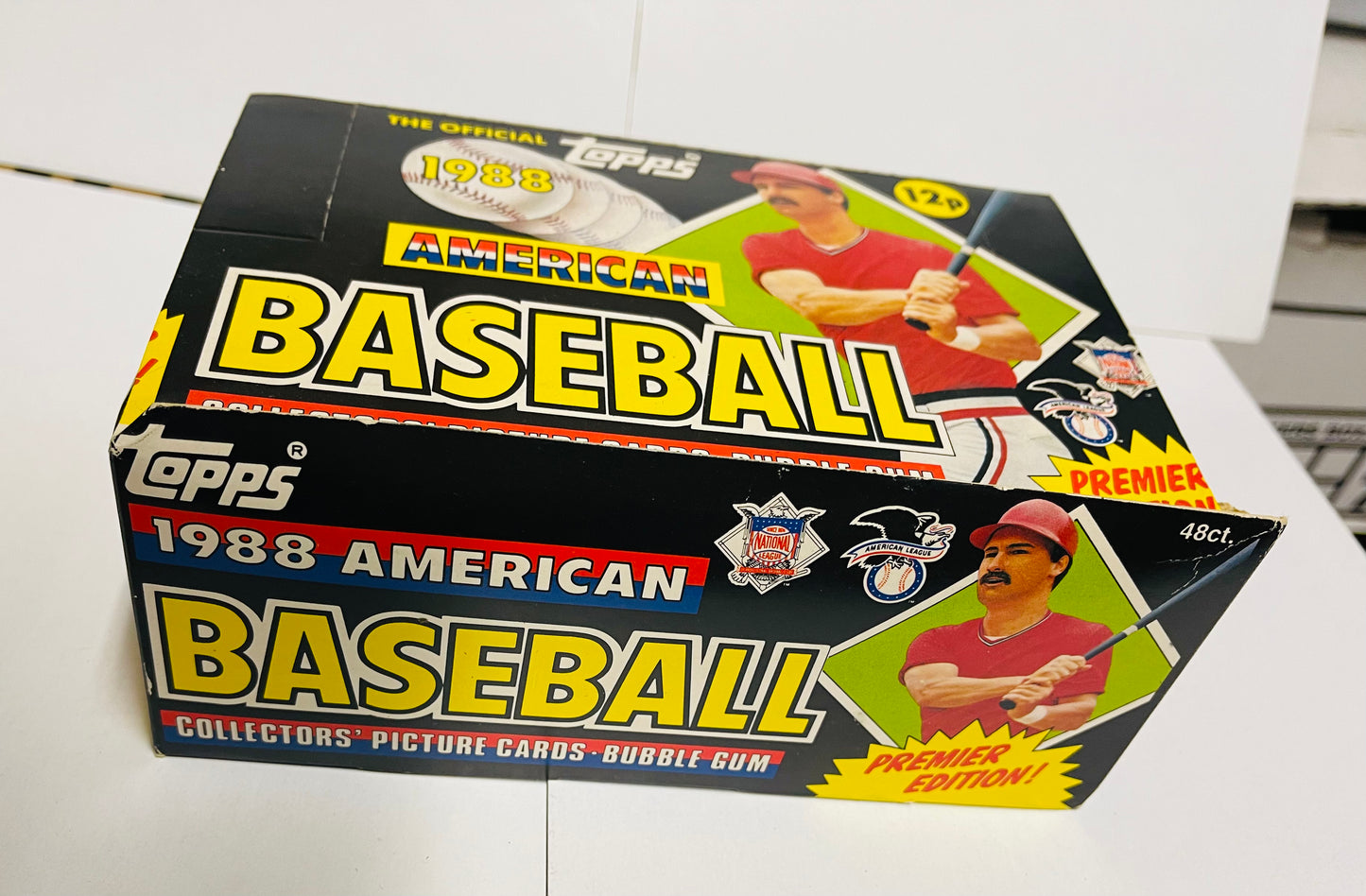 1988 Topps baseball UK version cards 48 packs box