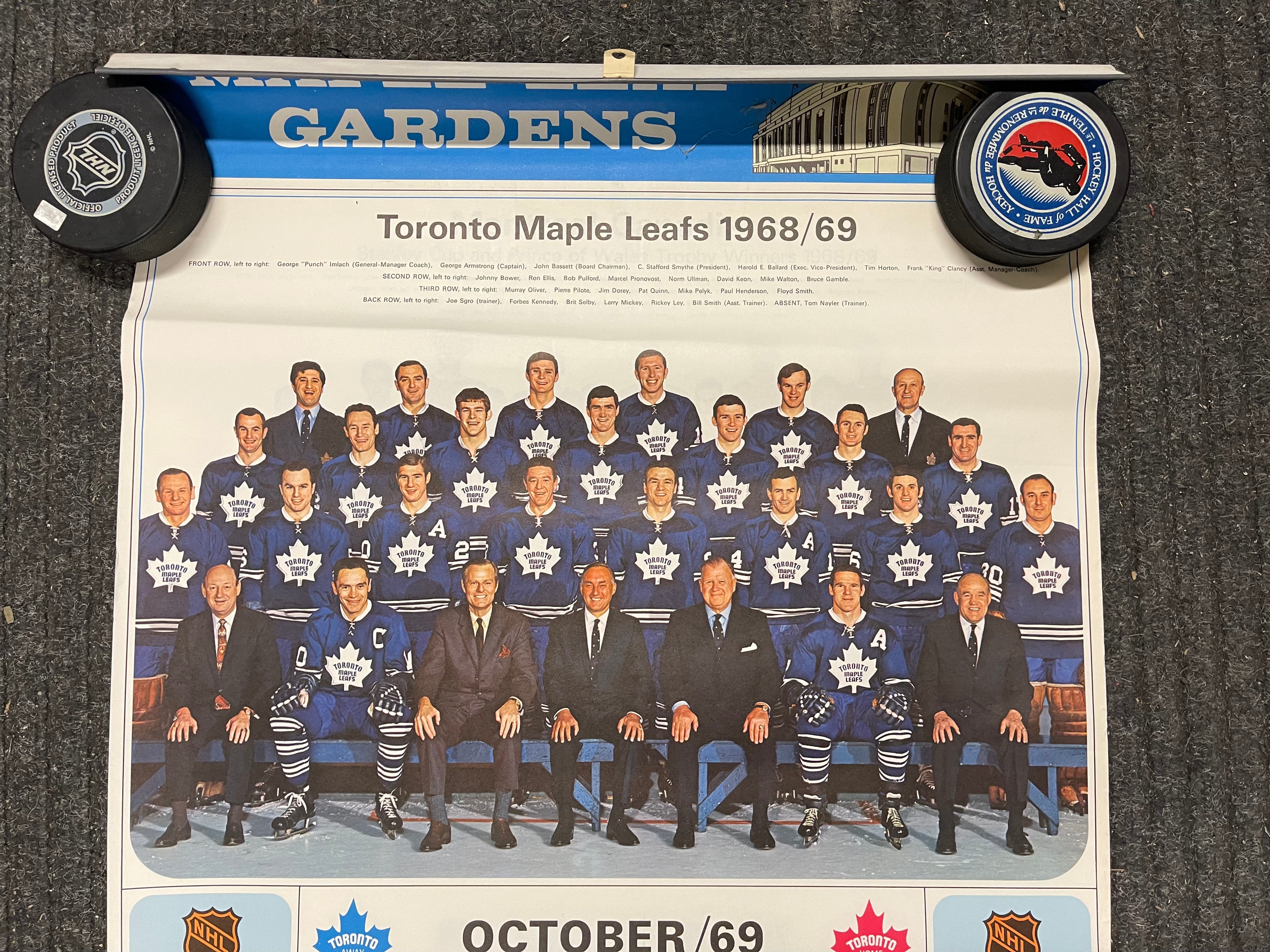 Maple Leaf Gardens Toronto Maple Leafs Export A full hockey calendar 1968