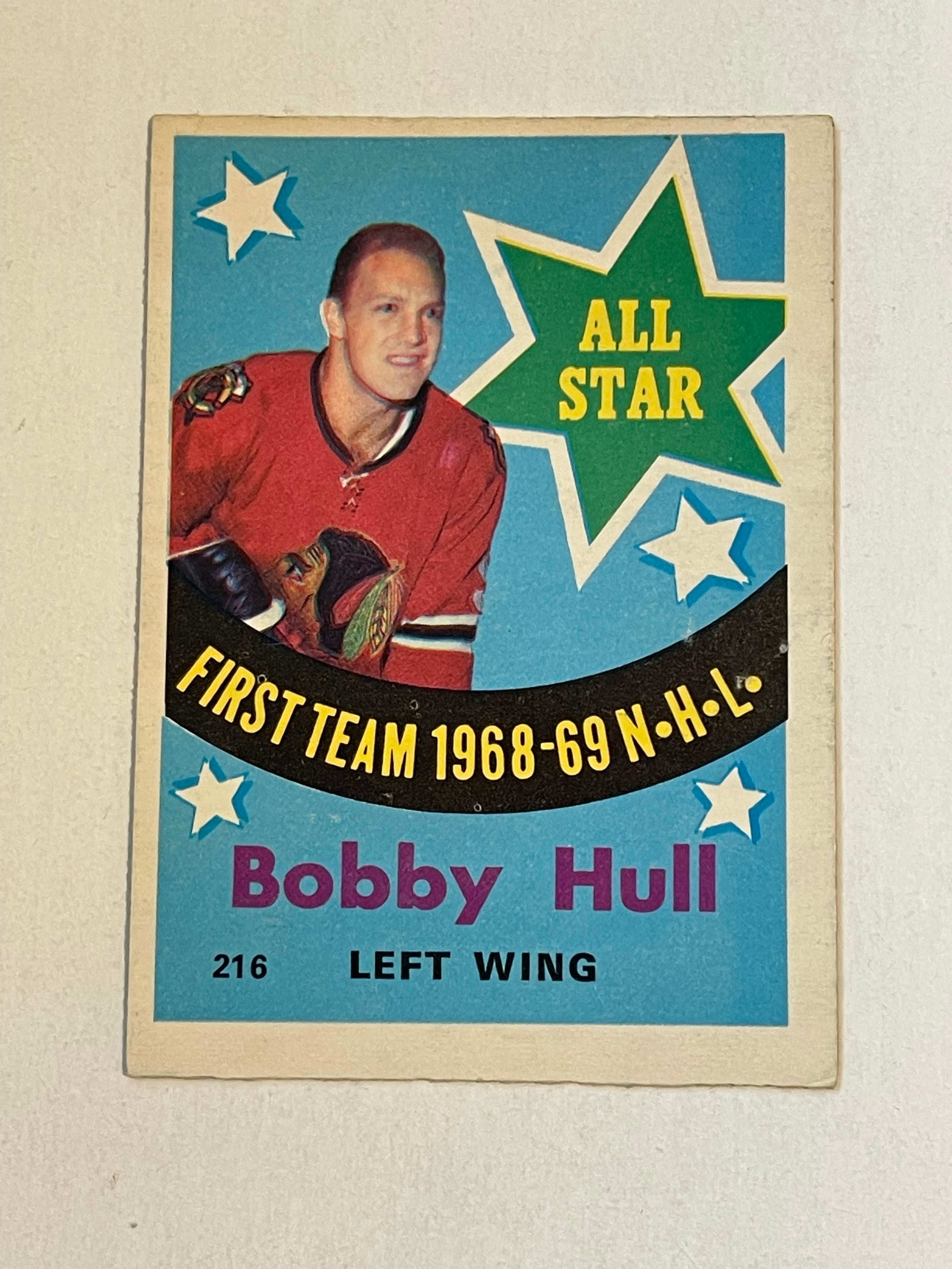 Bobby Hull opc All-Star ex condition hockey card 1969
