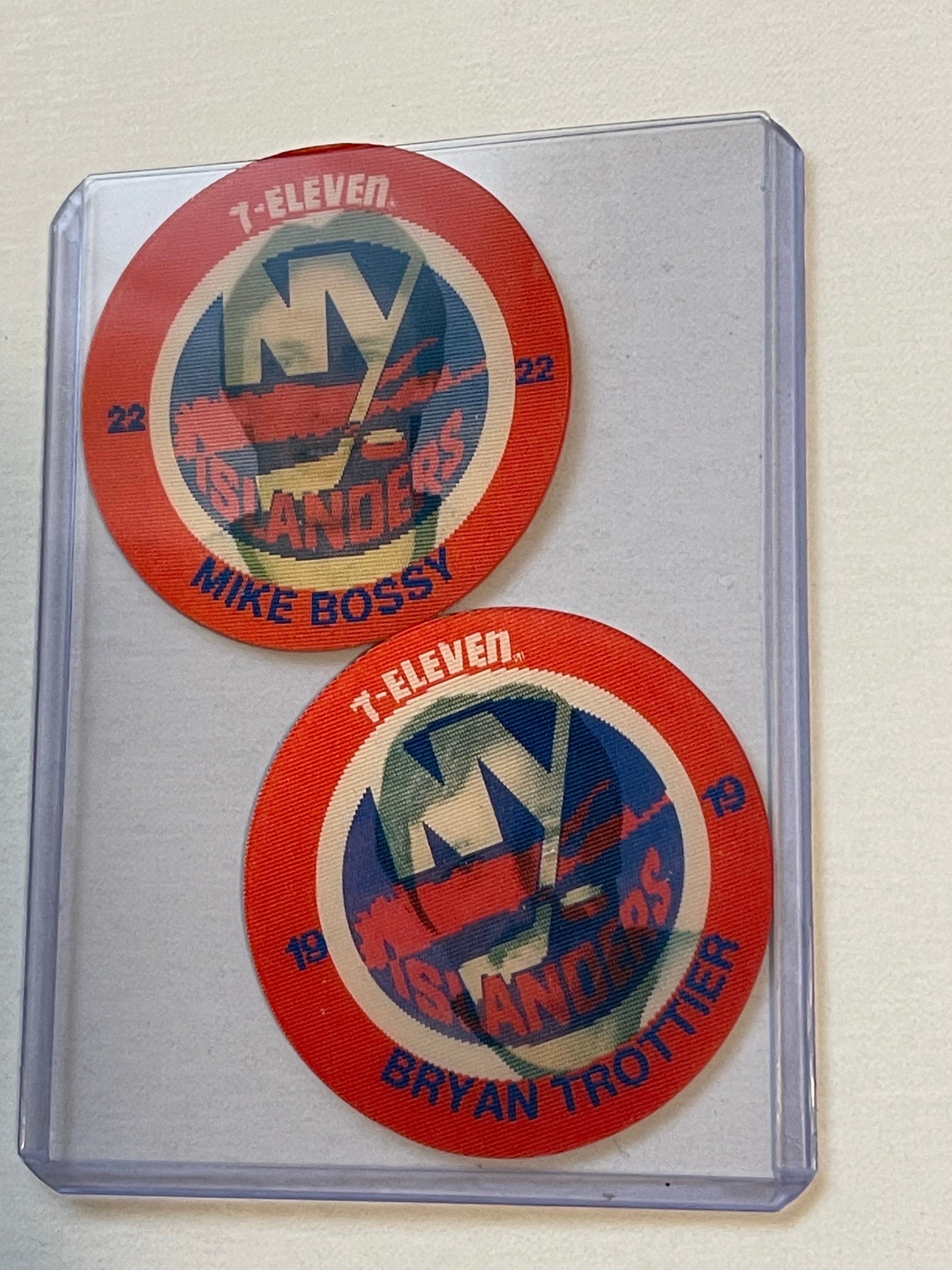 Mike Bossy and Bryan Trottier 7-11 discs 1985