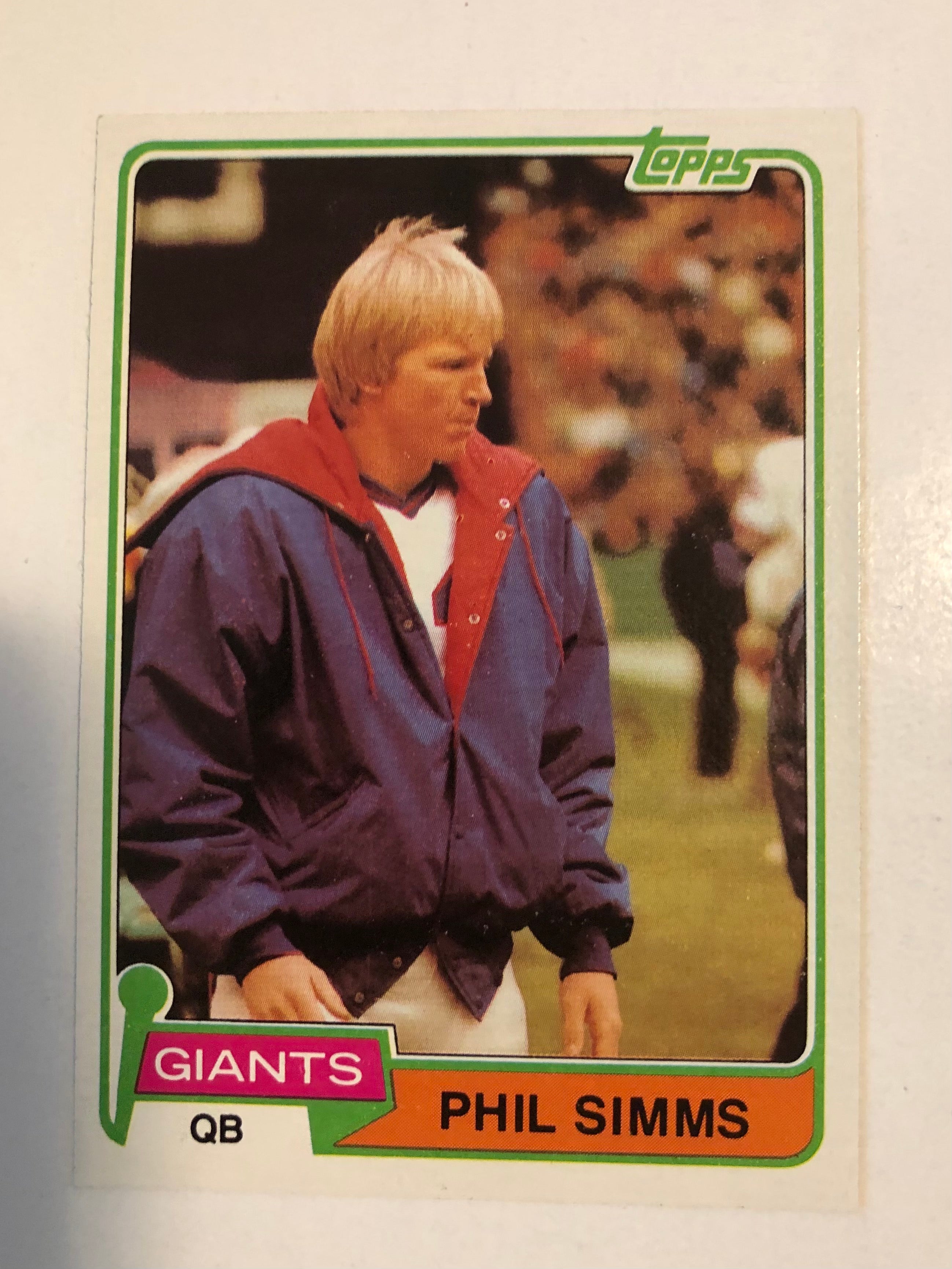 Phil Simms high grade Topps football rookie 1981