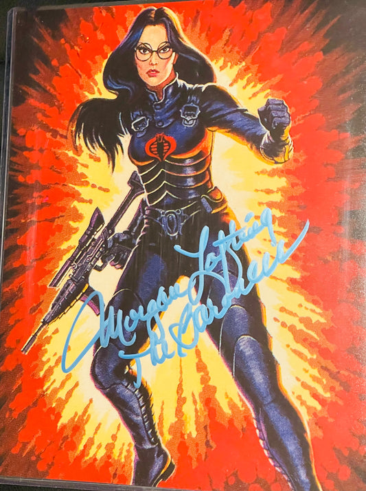 G.I. Joe the Baroness Morgan Lofting autograph photo with COA