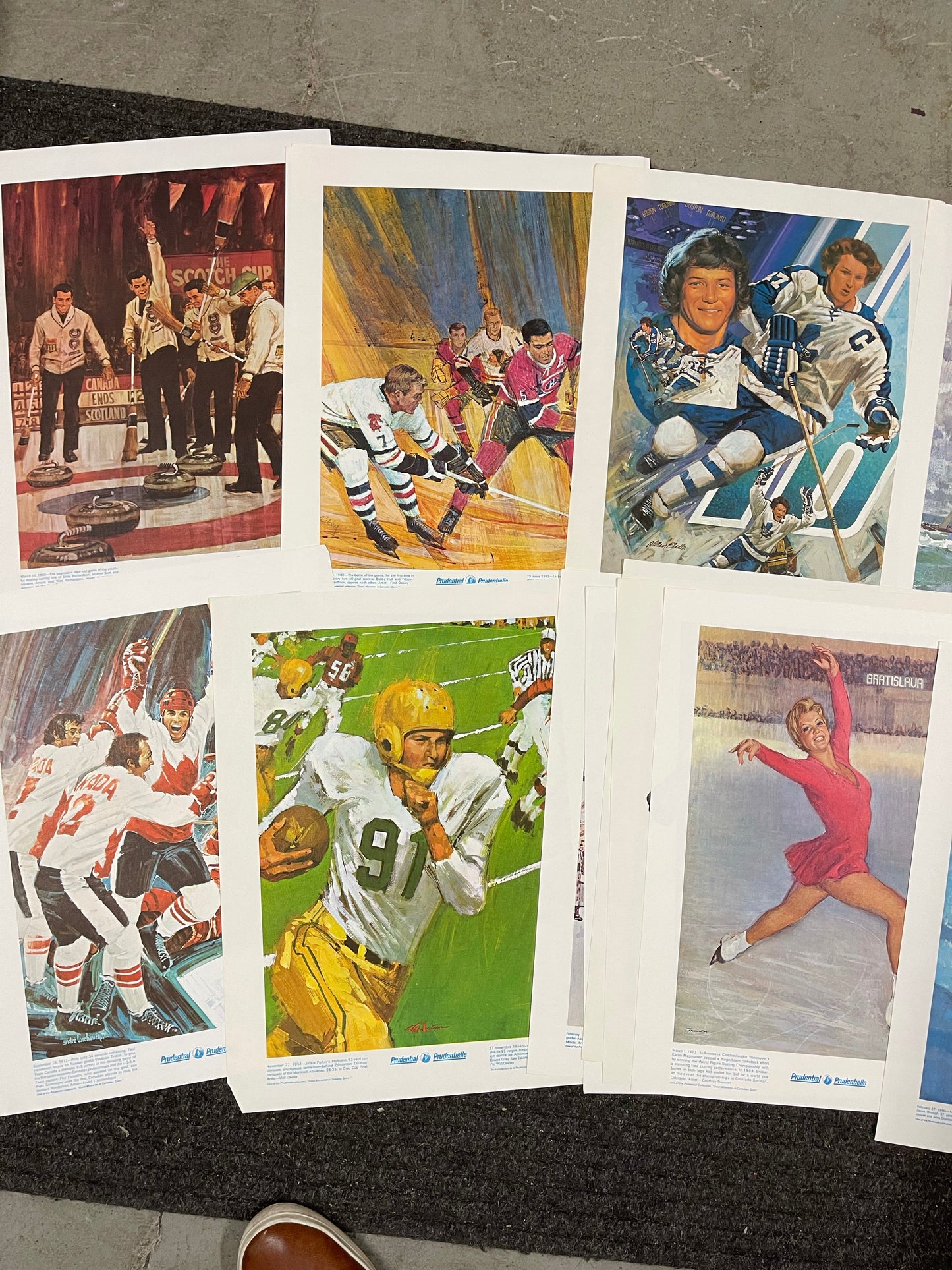 Prudential Insurance Sports Legends rare find 23 lithographs set