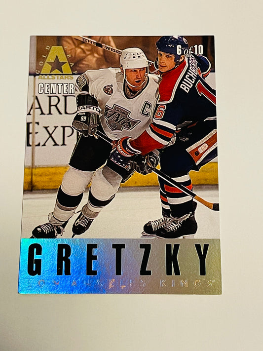 Wayne Gretzky/Doug Gilmour double sided Donruss foil insert hockey card