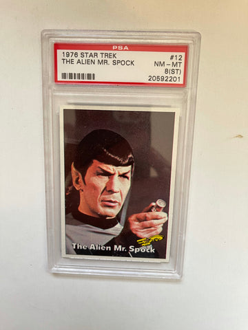 Star Trek The Alien Mr.Spock PSA 8 high grade card  1976