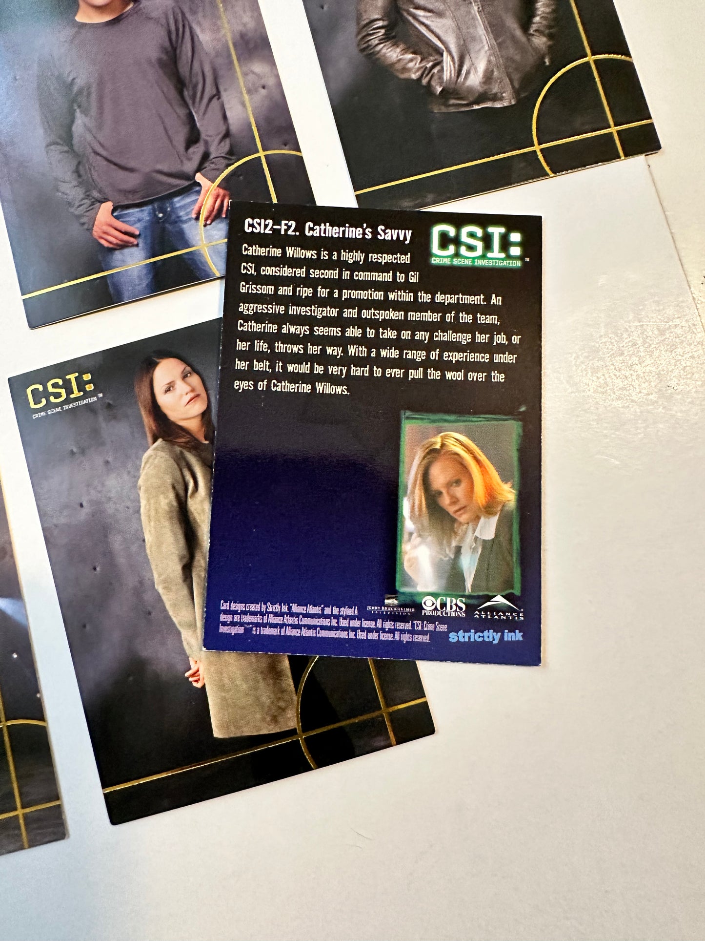 CSI Las Vegas TV show rare insert cards set