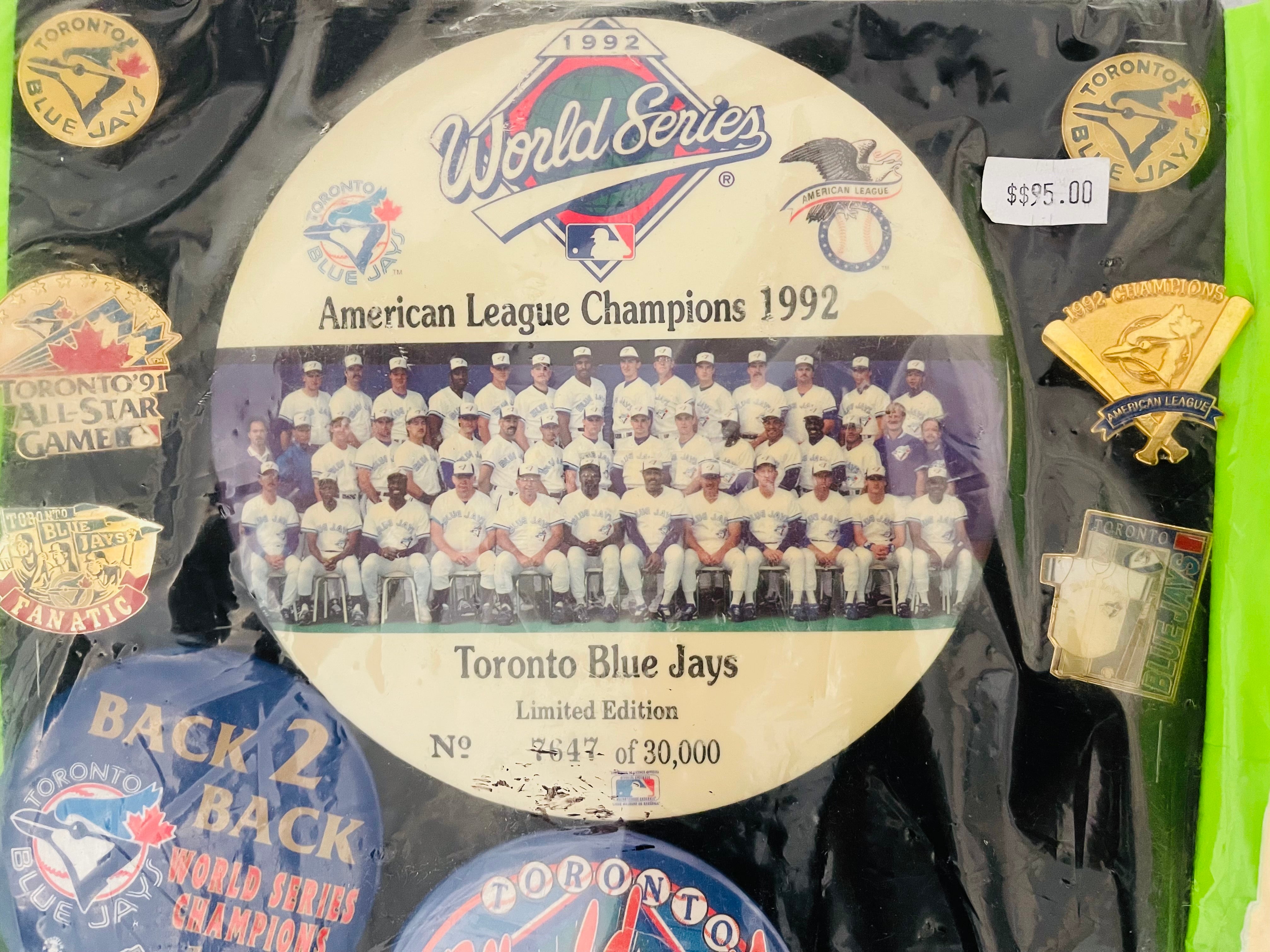 Toronto Blue Jays baseball vintage button collection 1970s-1990s