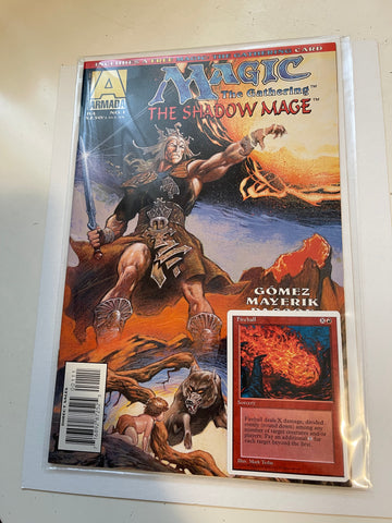 Magic The Shadow Mage #1 comic with card