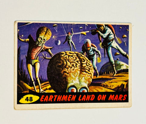 Mars Attacks rare original scifi card 1962