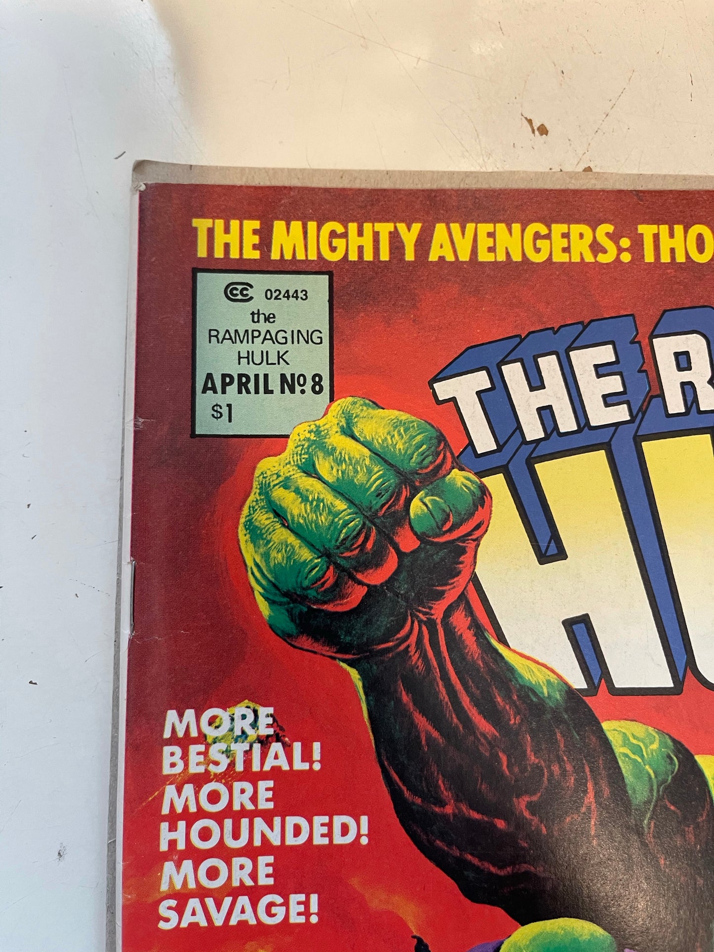 The Rampaging Hulk #8 comic magazine 1977