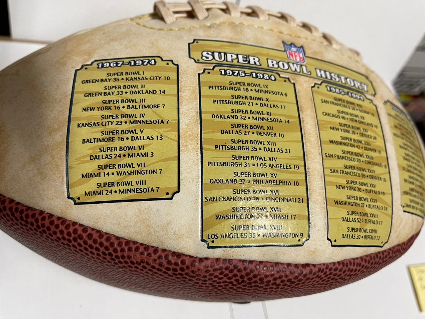 Super Bowl commerative football 2004