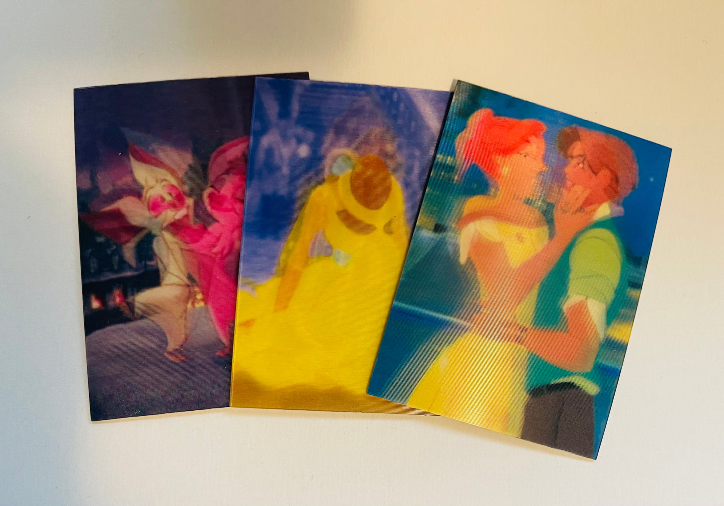 Anastasia Disney movie Upper Deck Lenticular 3 cards insert set 1998.