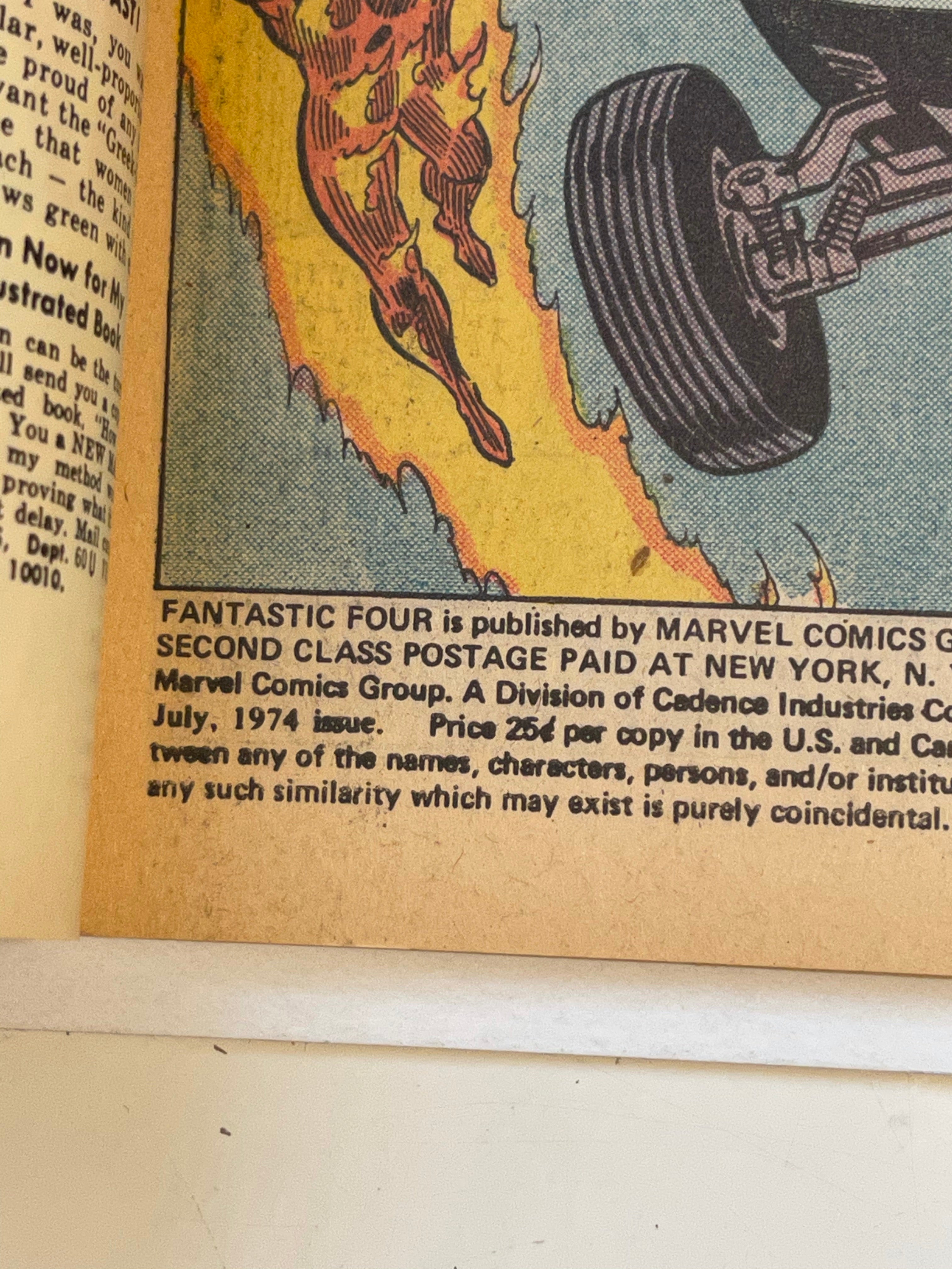 Fantastic Four #148 Vf condition comic book 1974