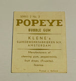 Popeye rare card 1954