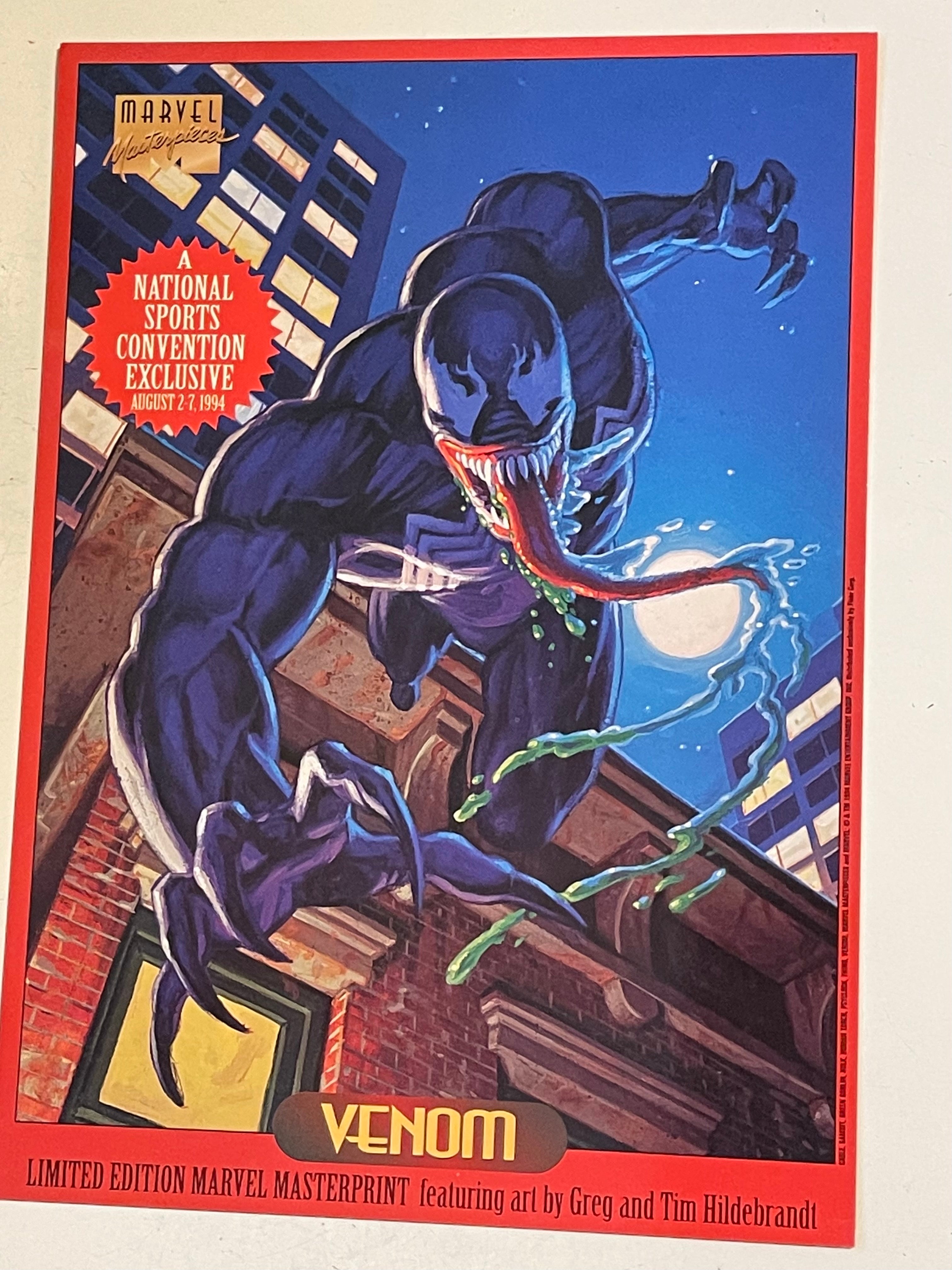 Marvel Masterpieces rare National convention issued uncut cards sheet Marvel Masterpieces rare National convention issued uncut cards sheet