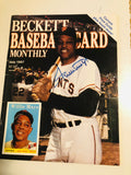 Willie Mays rare signed in person autograph Beckett magazine with COA