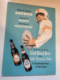 1955 Browns vs Eagles football game program