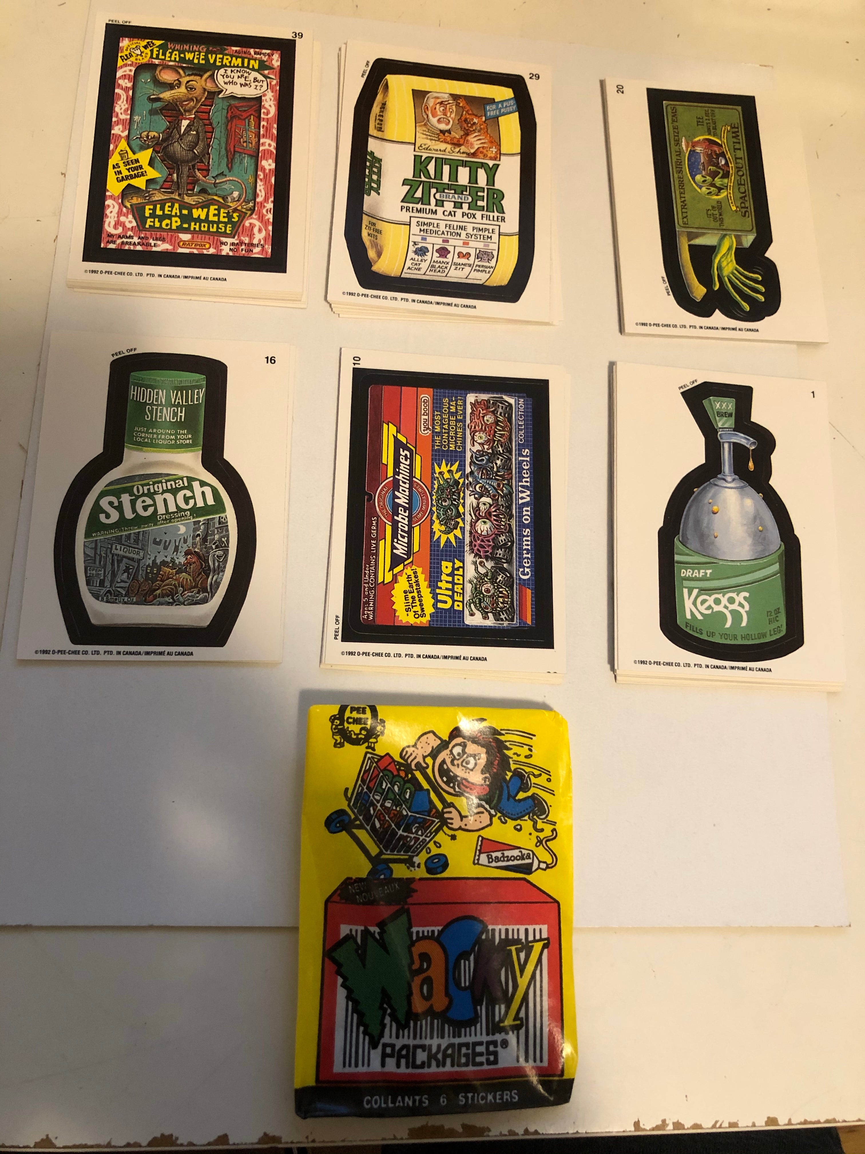 1992 opc Wacky Packages complete cards set with wrapper