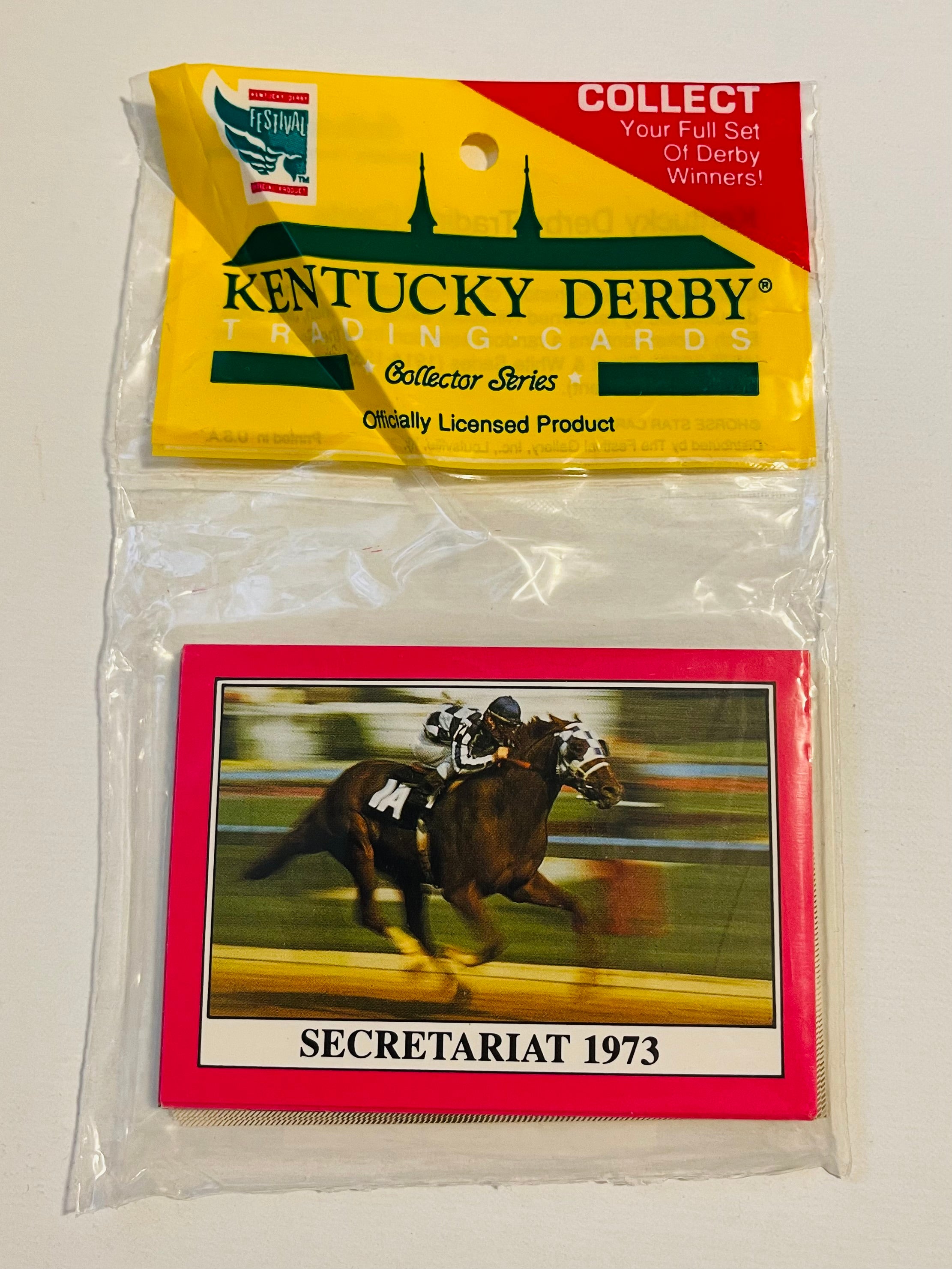 Horse racing Kentucky Derby Secretariat on top cards pack 1990s