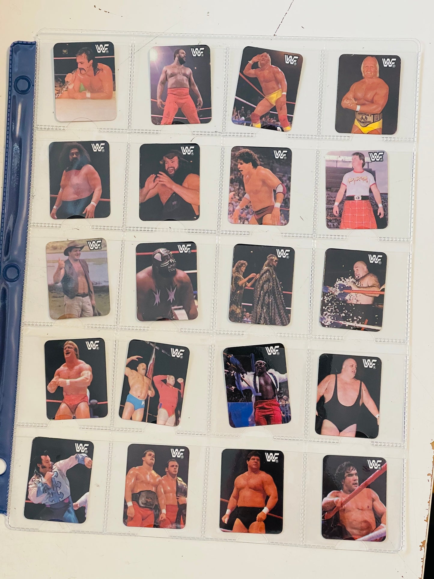 Wrestling Wreslemania Hostess Chips rare complete cards set 1987