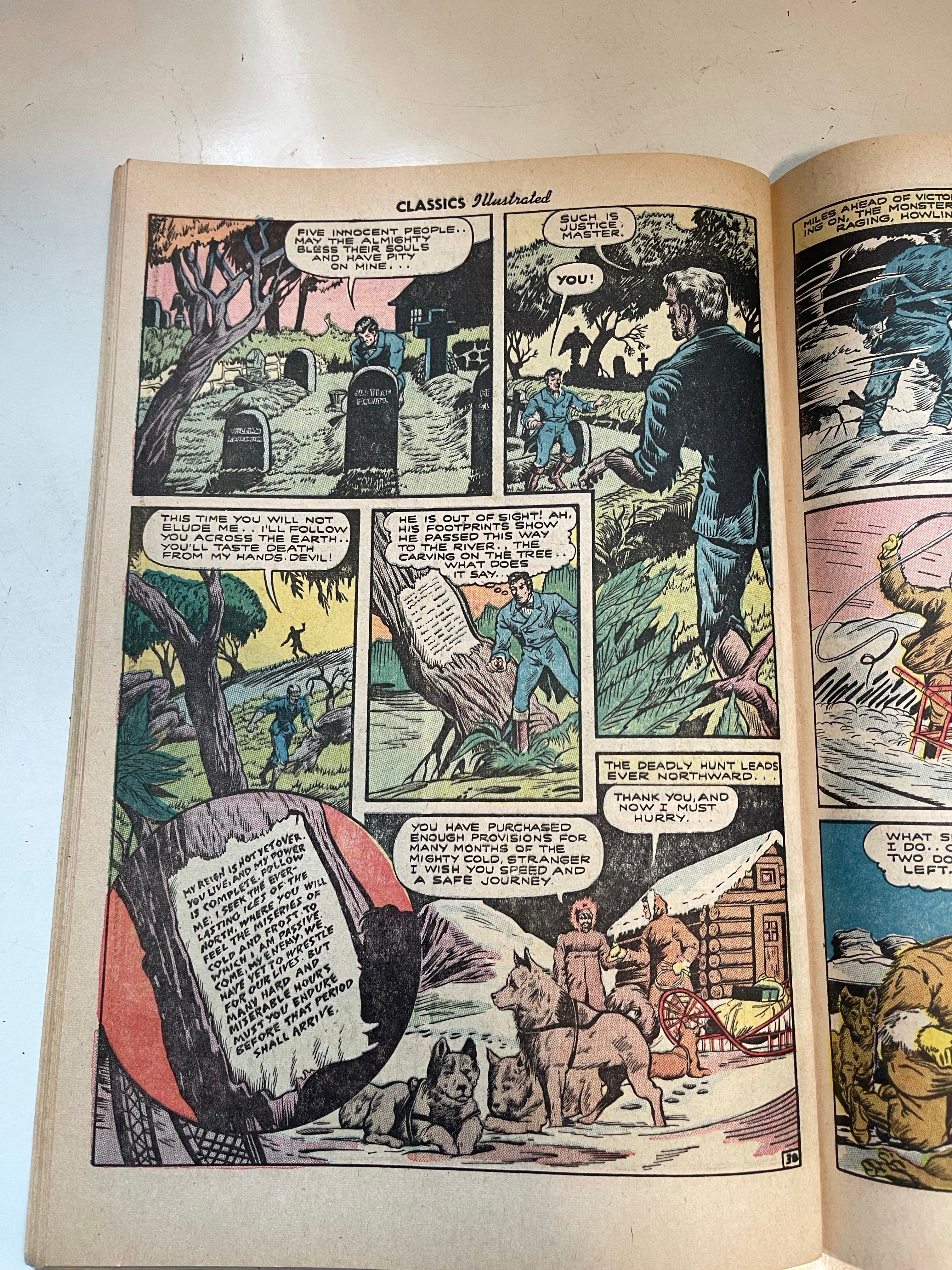 Frankenstein Classic Illustrated fn condition comic book 1945