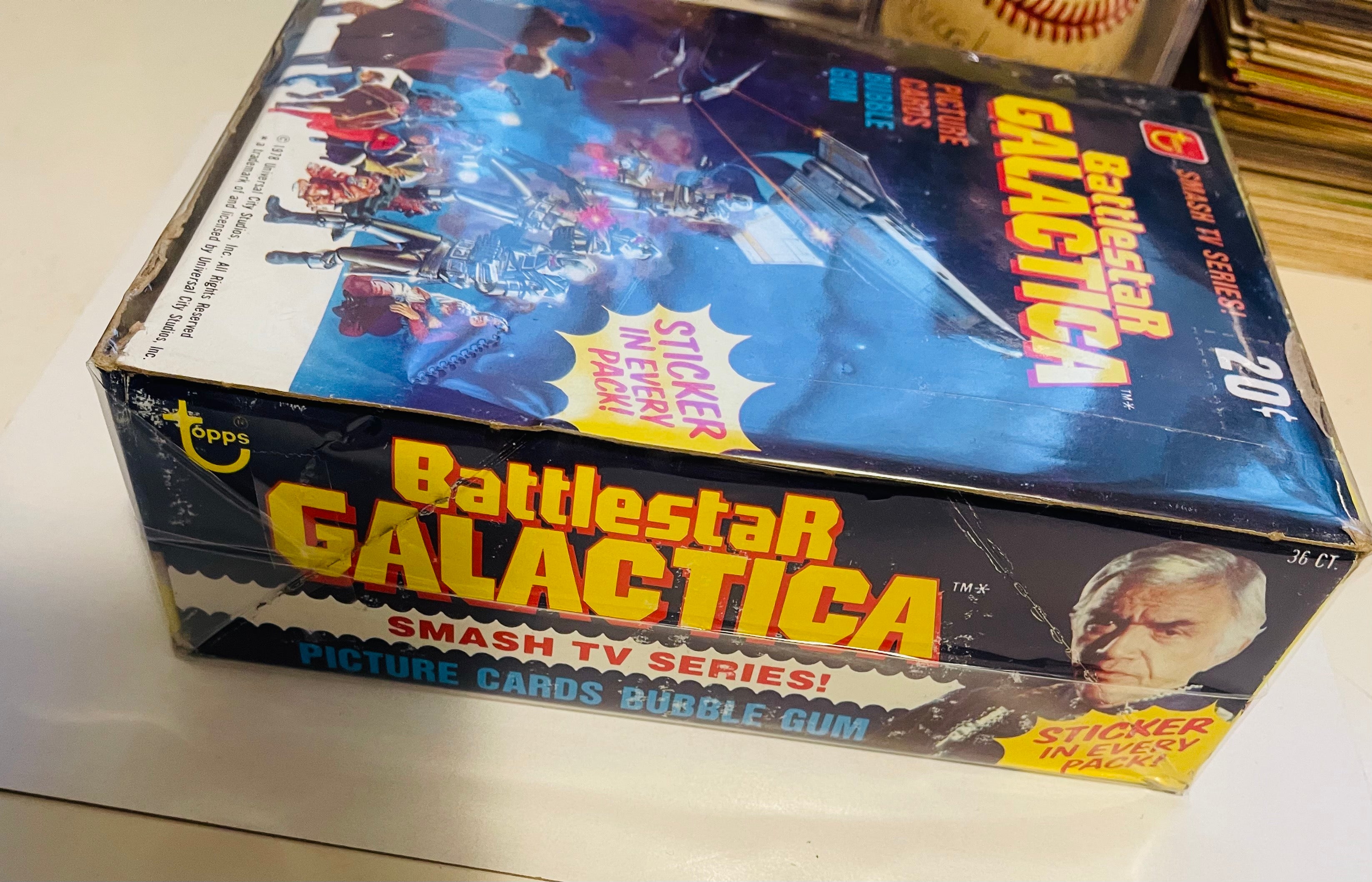 Battlestar Galactica movie cards rare 36 packs box 1978