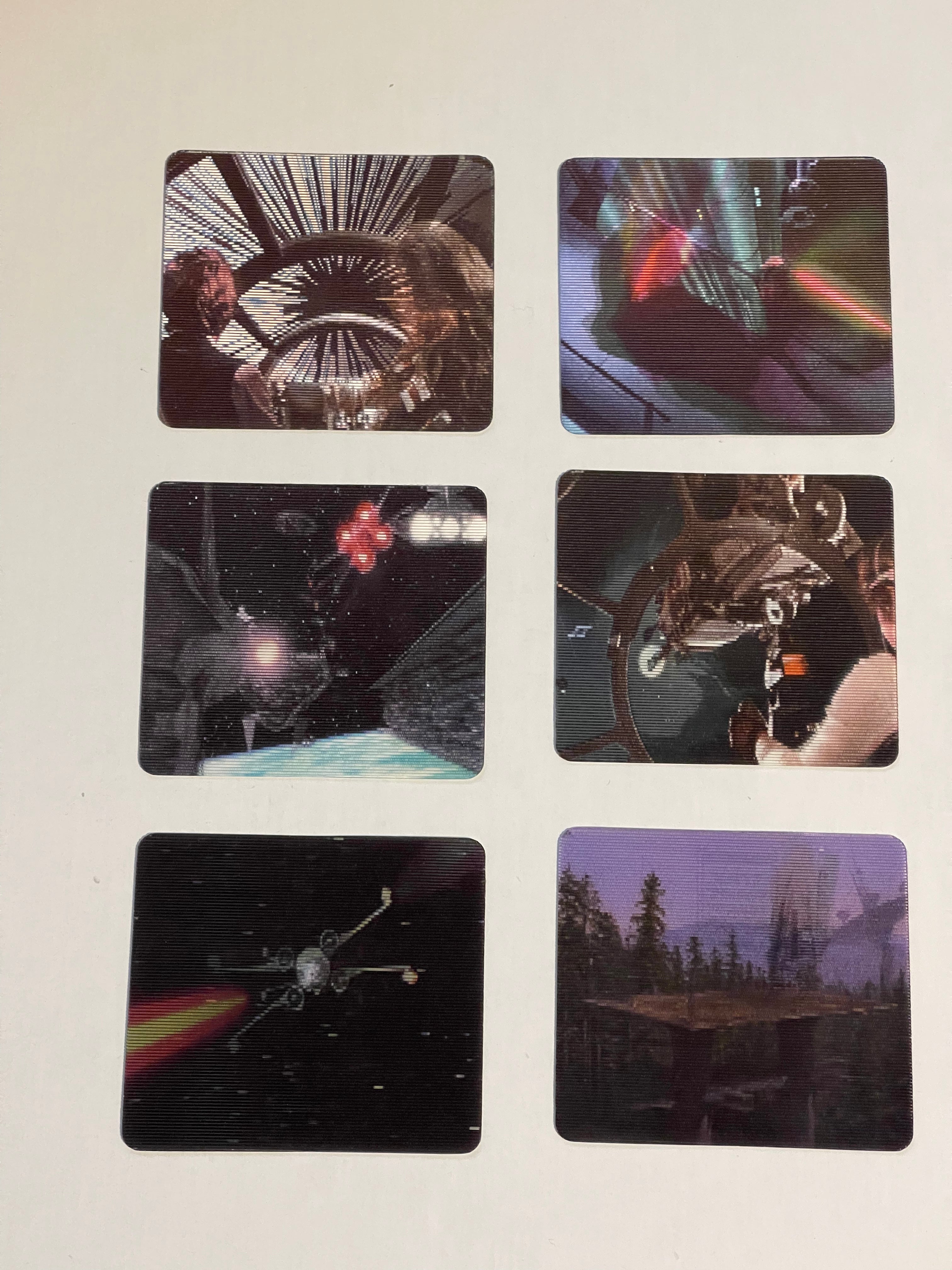 Star Wars Doritos 6 lenticular cards set 1996