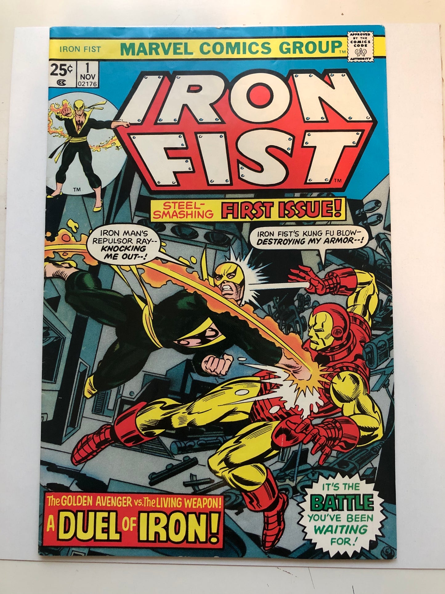 Iron Fist #1 high grade comic book 1975