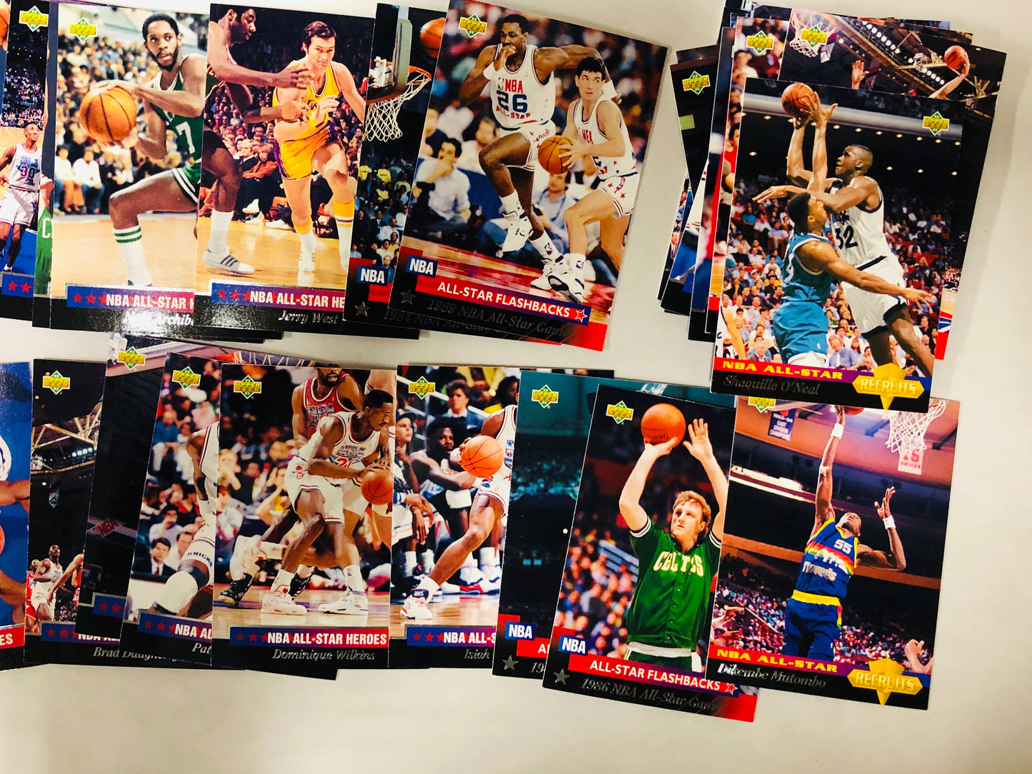 Michael Jordan and superstars NBA all star basketball cards set 1992