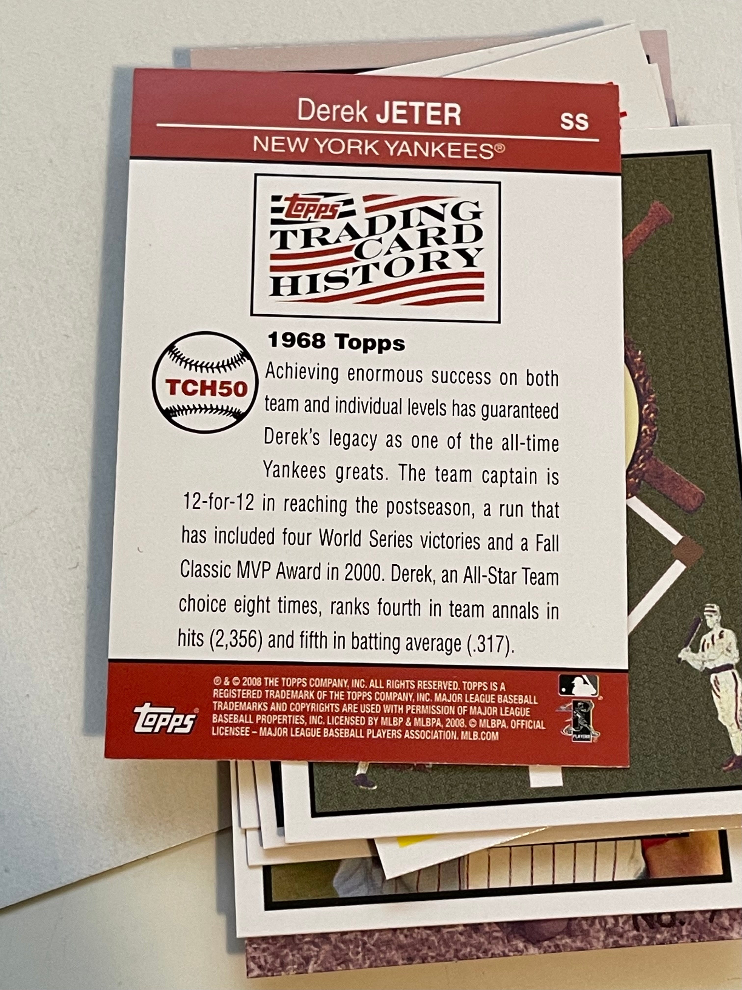 2008 Topps baseball history limited issued cards set