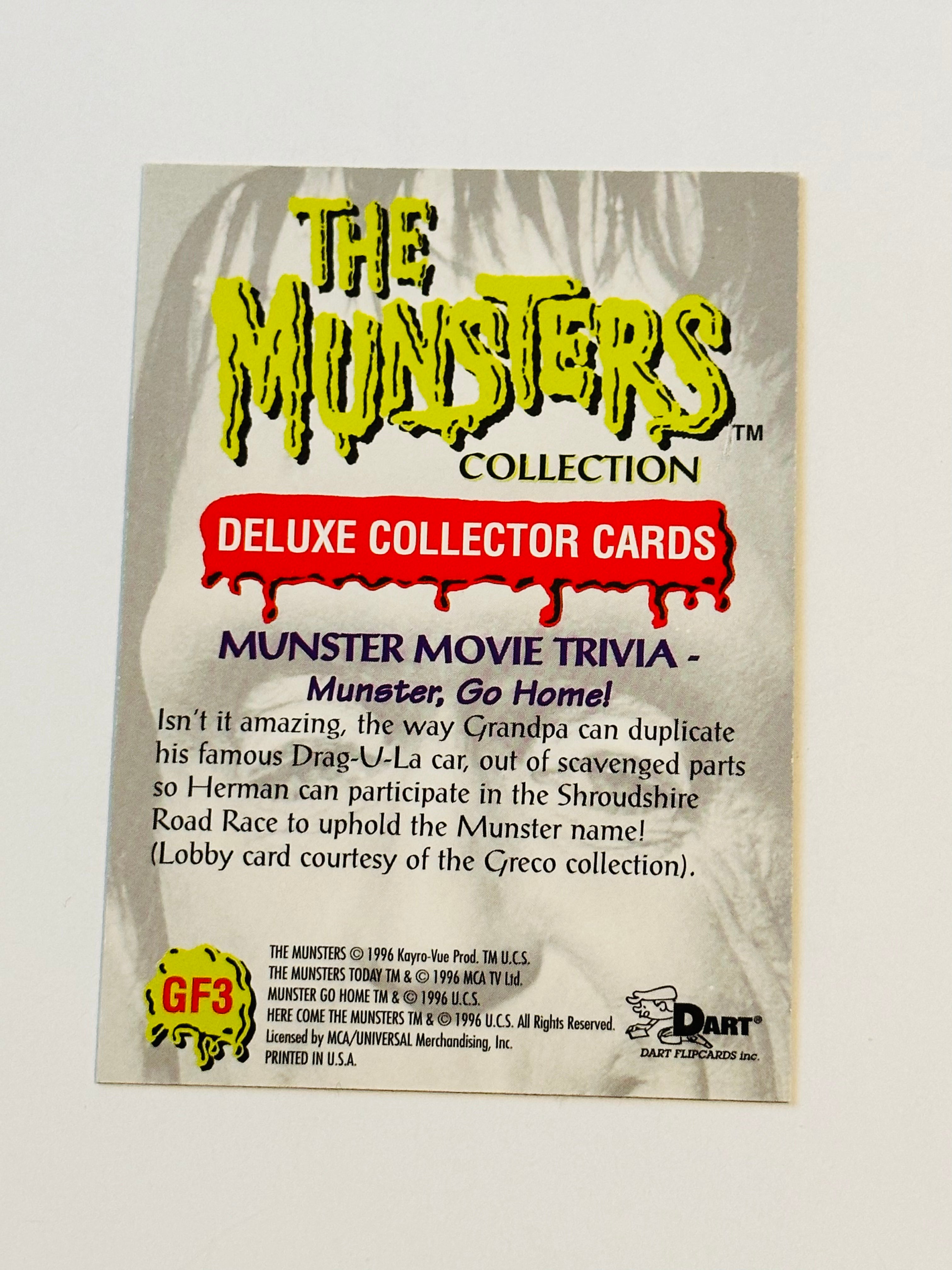 The Munsters TV show rare 4 foil cards insert set 1996