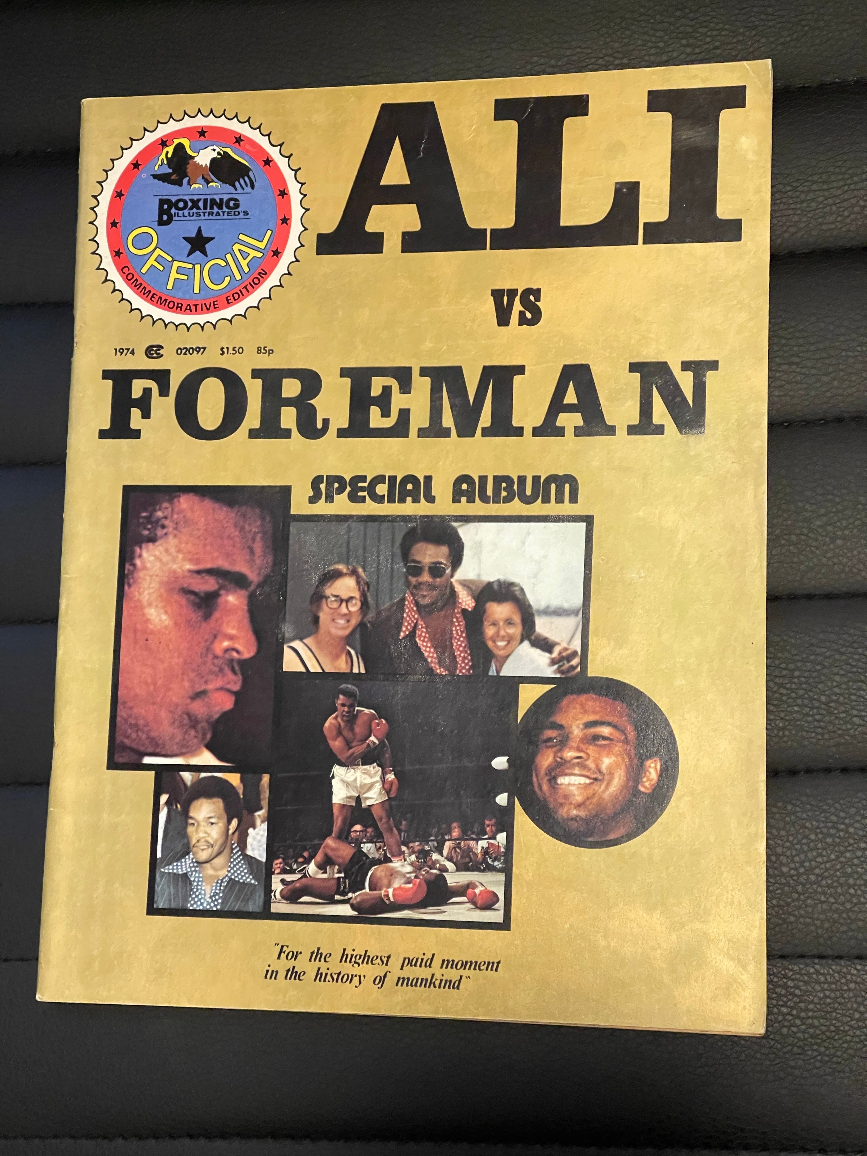 Muhammad Ali special Boxing magazine 1974