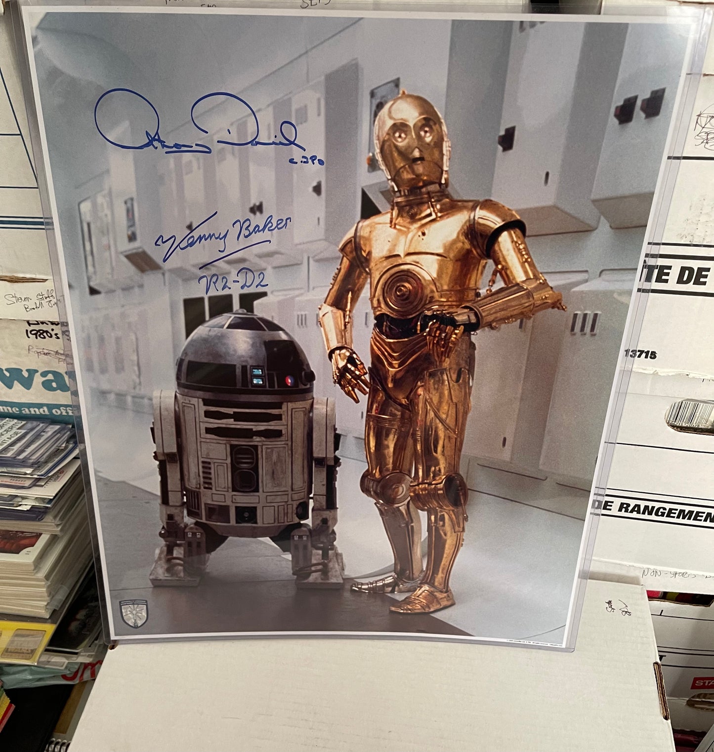 Star Wars Anthony Daniels and Kenny Baker rare 16x20 double autograph with Official Pix COA