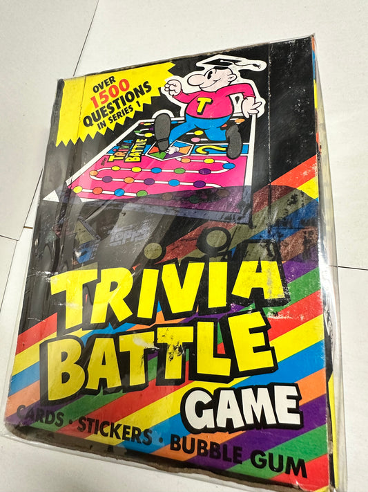 1984 Topps Trivia Battle game 36 packs rare box.