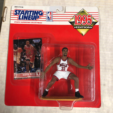 Scottie Pippen Starting Lineup basketball figure with card 1995