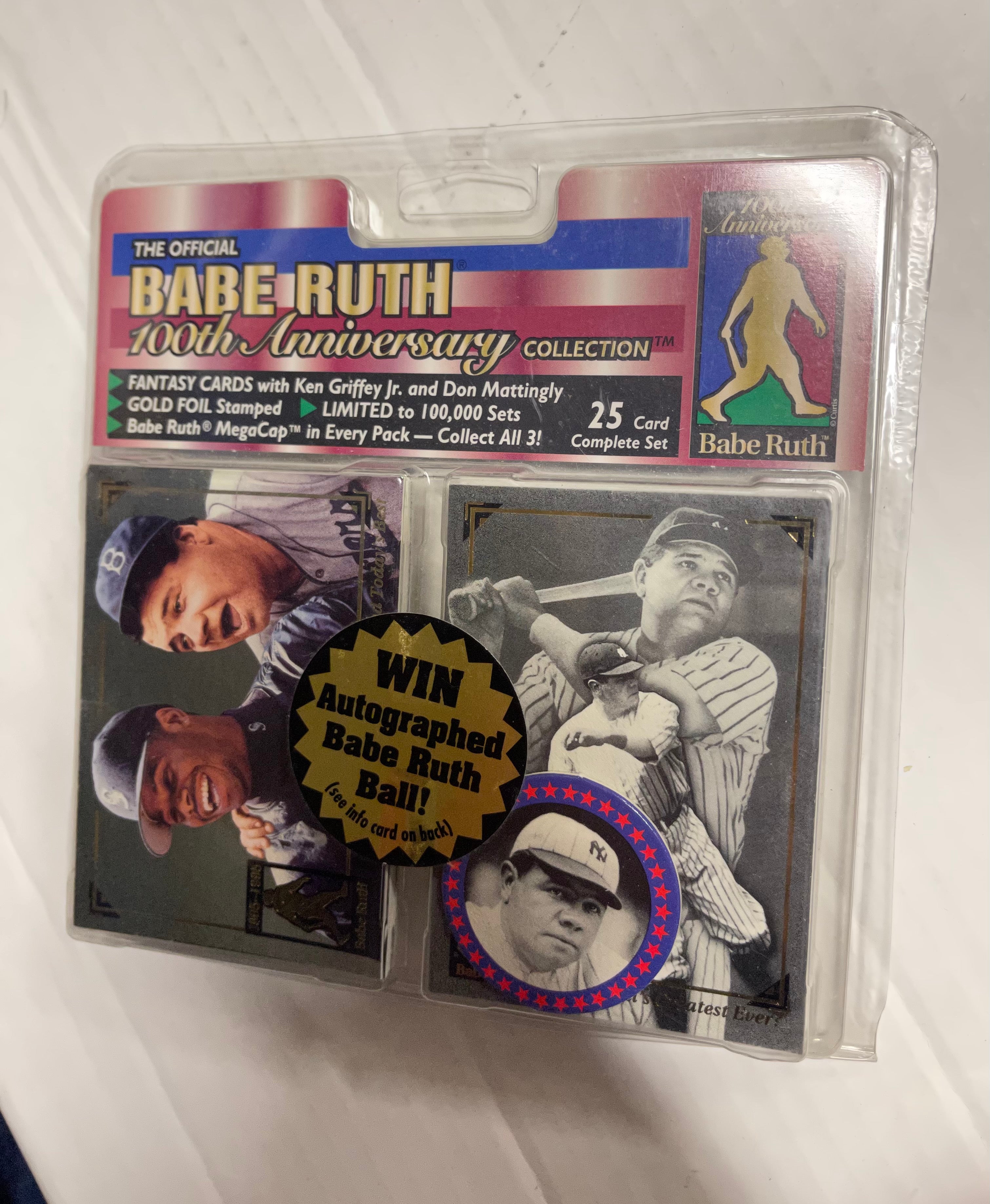 Babe Ruth baseball 100 anniversary collection factory cards set 1995