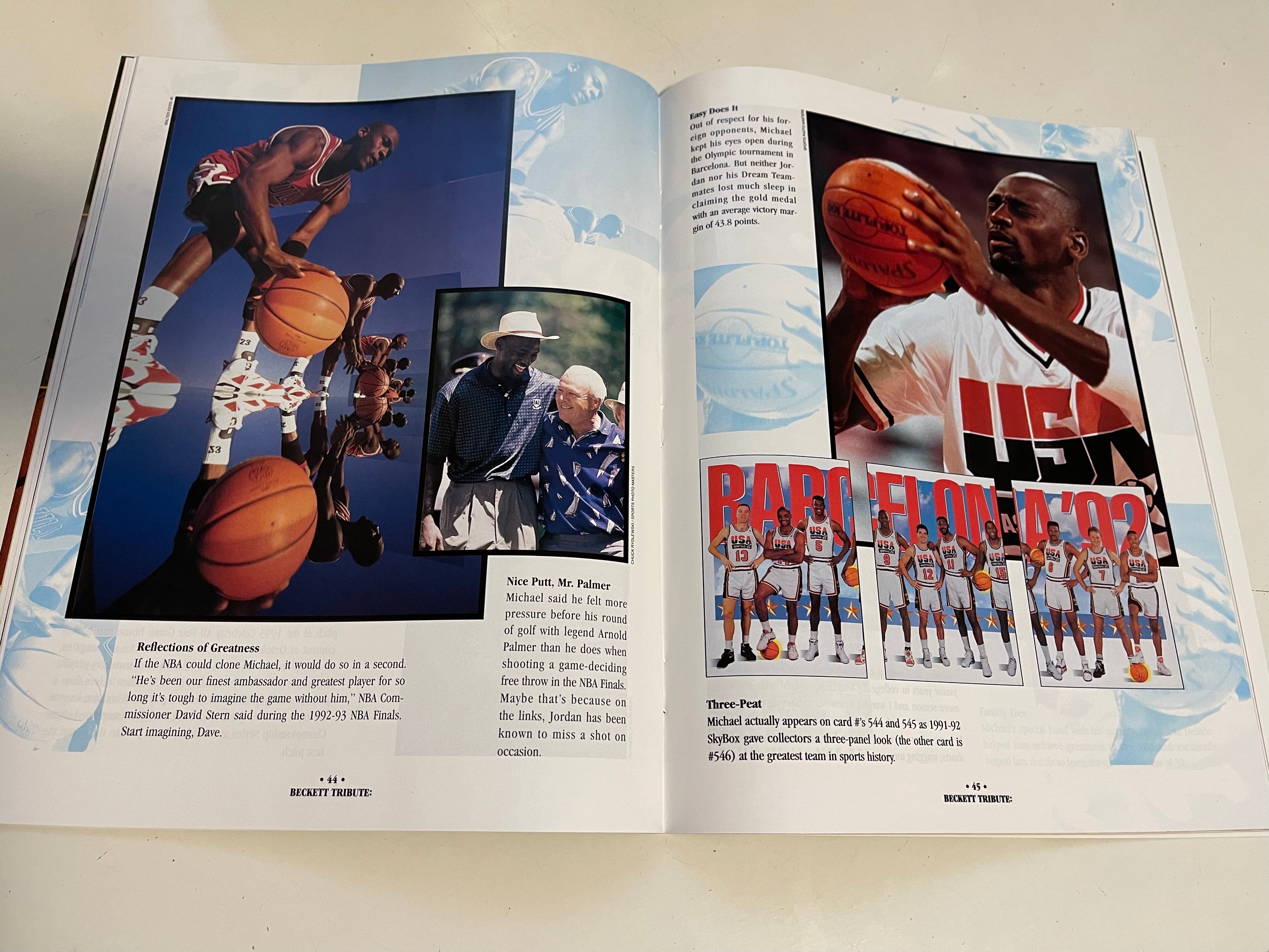 Michael Jordan Beckett tribute basketball magazine 1993