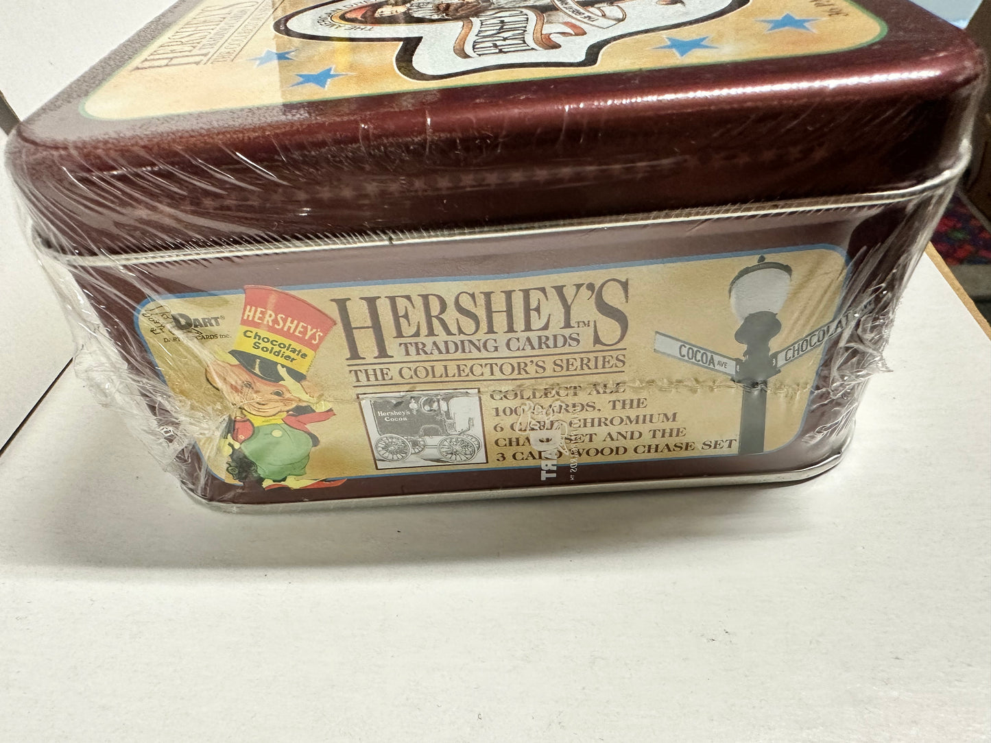 Hersheys chocolate cards 36 packs in factory sealed tin 1995